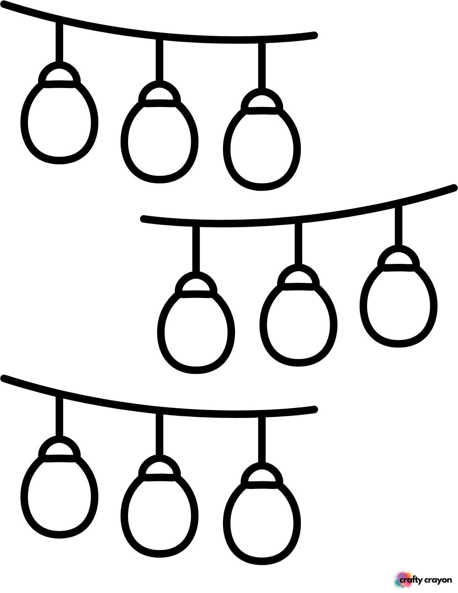 Big Christmas Bulb Coloring Page