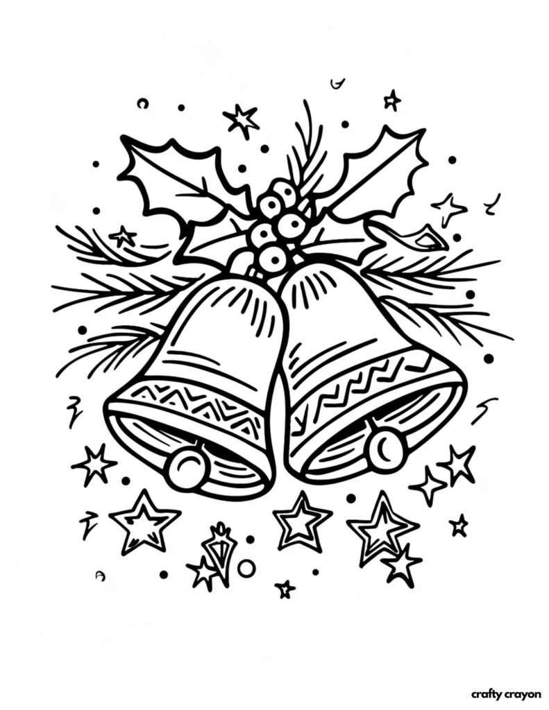 Christmas Adult Coloring Pages (Free PDF Printables)