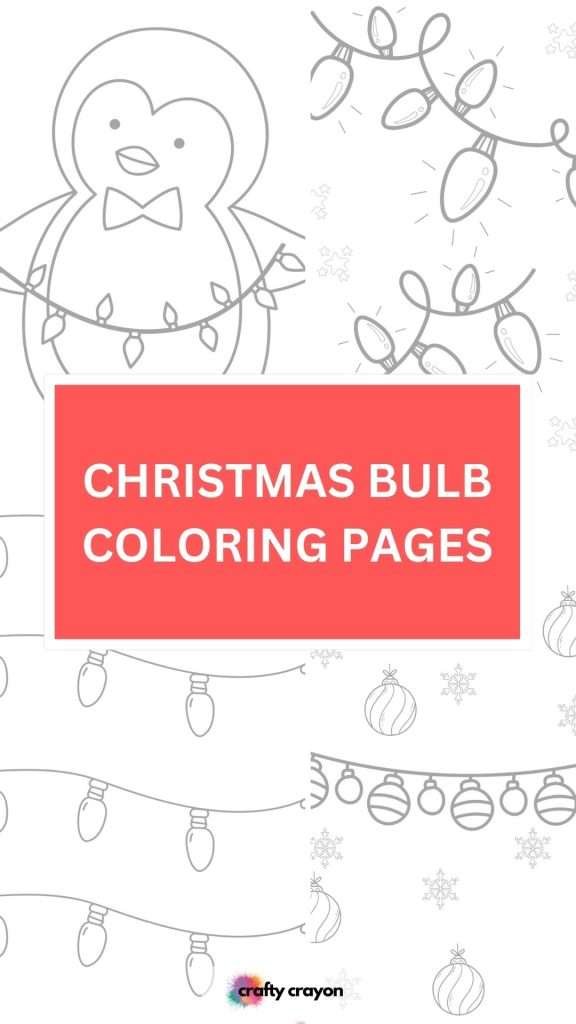 christmas bulb coloring page