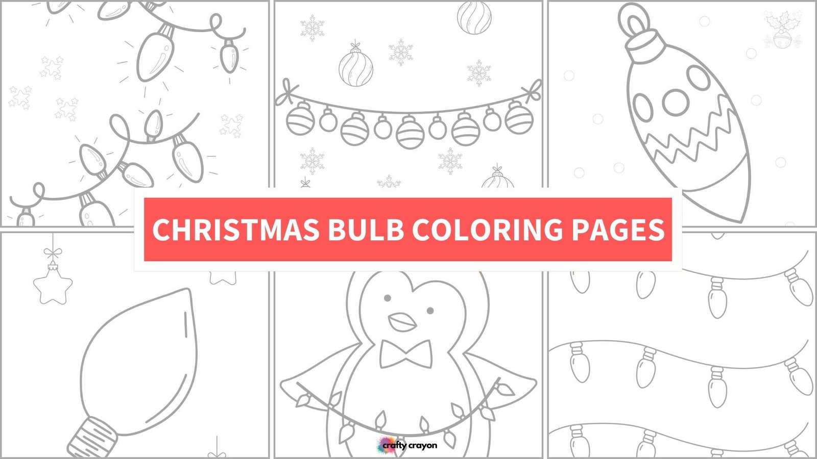 christmas bulb coloring pages