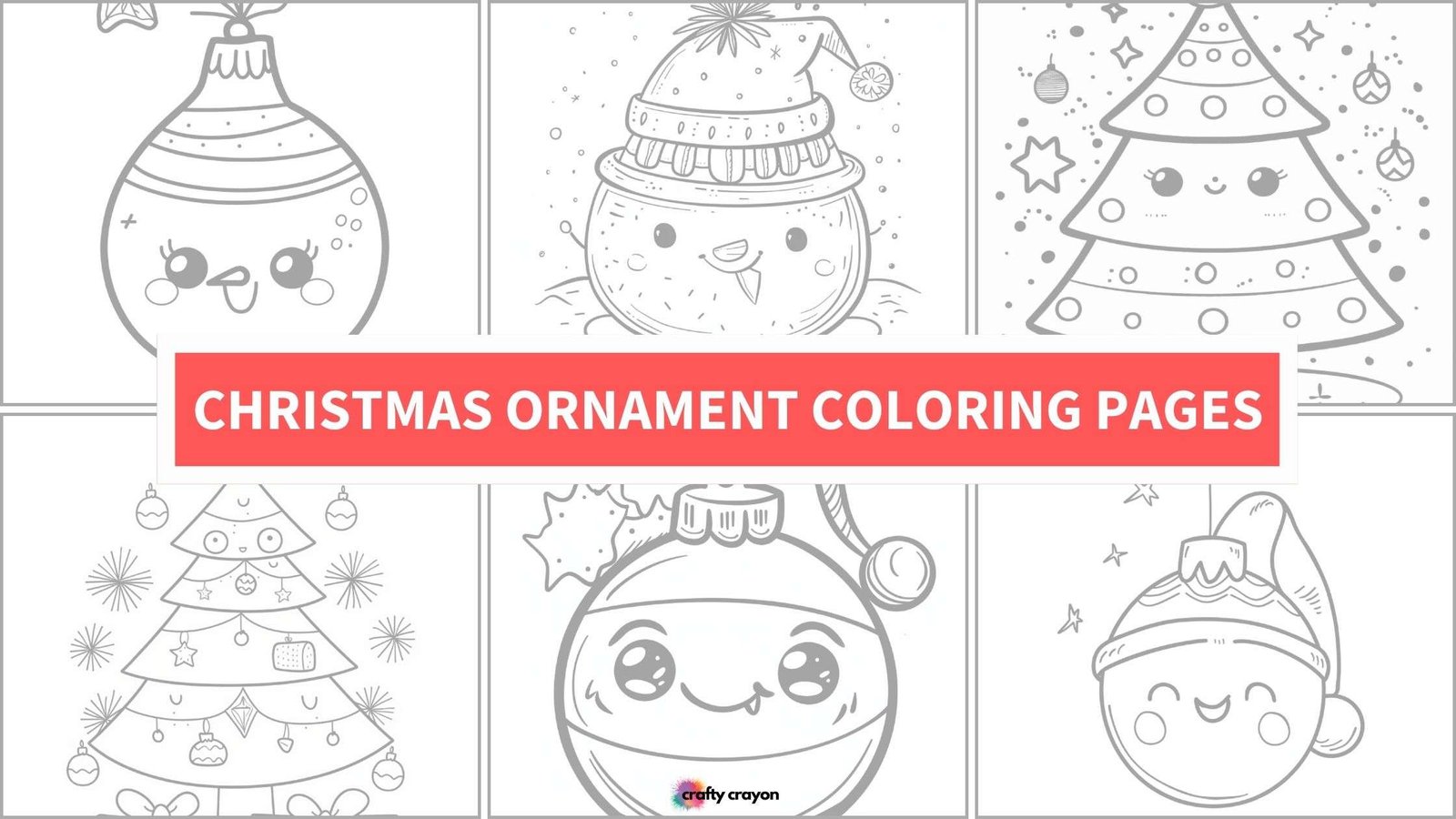christmas ornament coloring pages