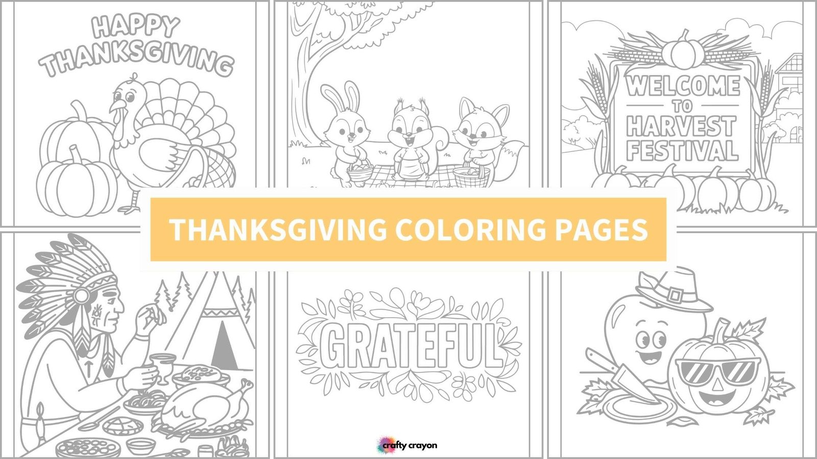 thanksgiving coloring pages