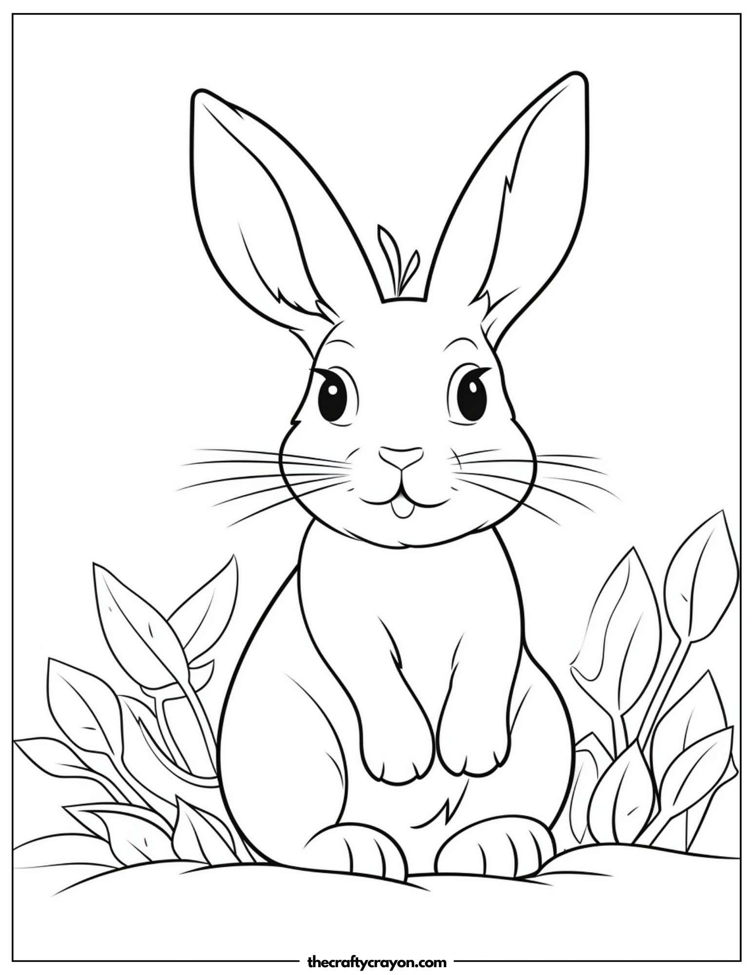Adorable Bunny In Garden
