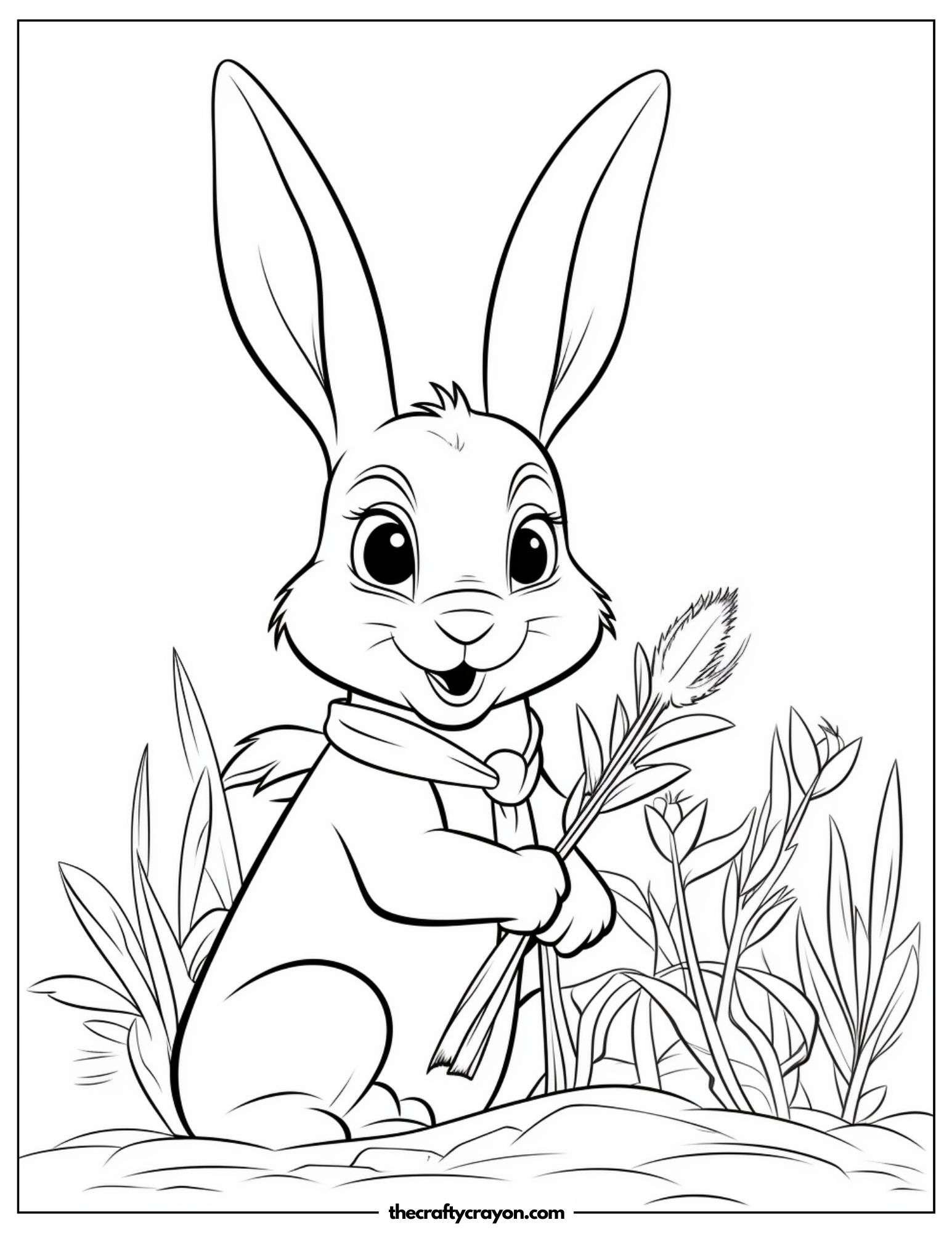 Bunny With Grass Bundle