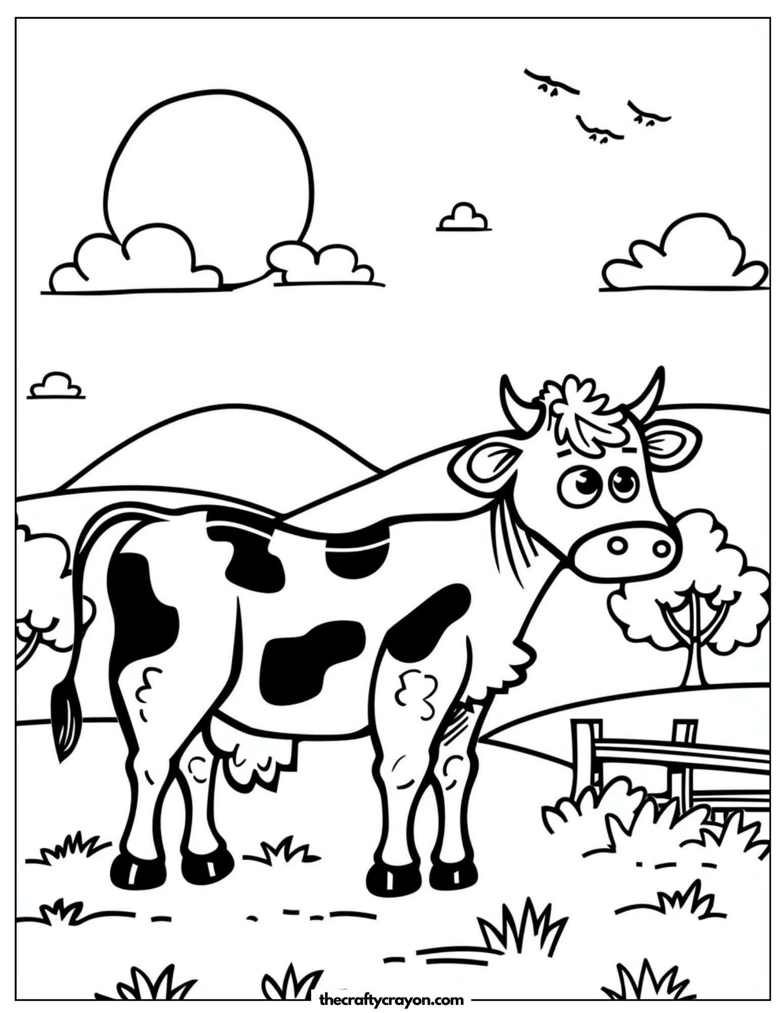 Calf Enjoying Sunshine