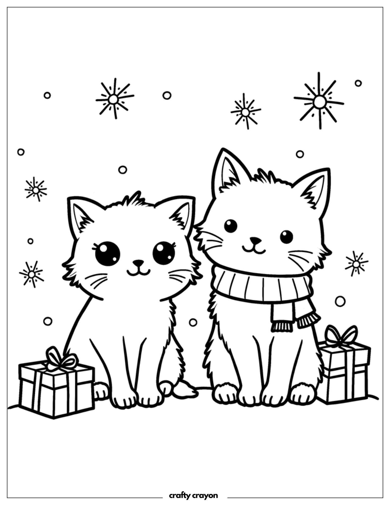 Christmas Cats With Presents