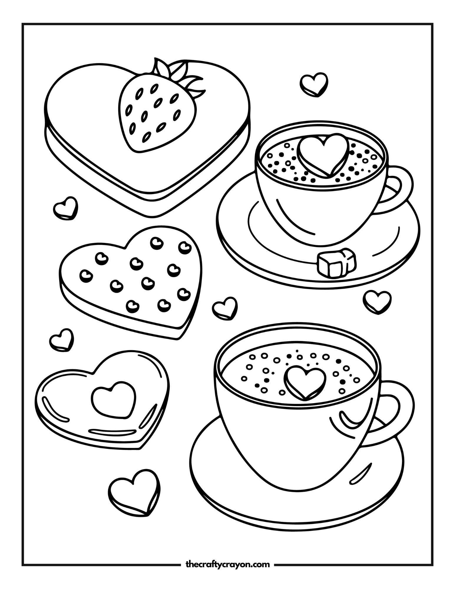 Coffee And Heart Treats