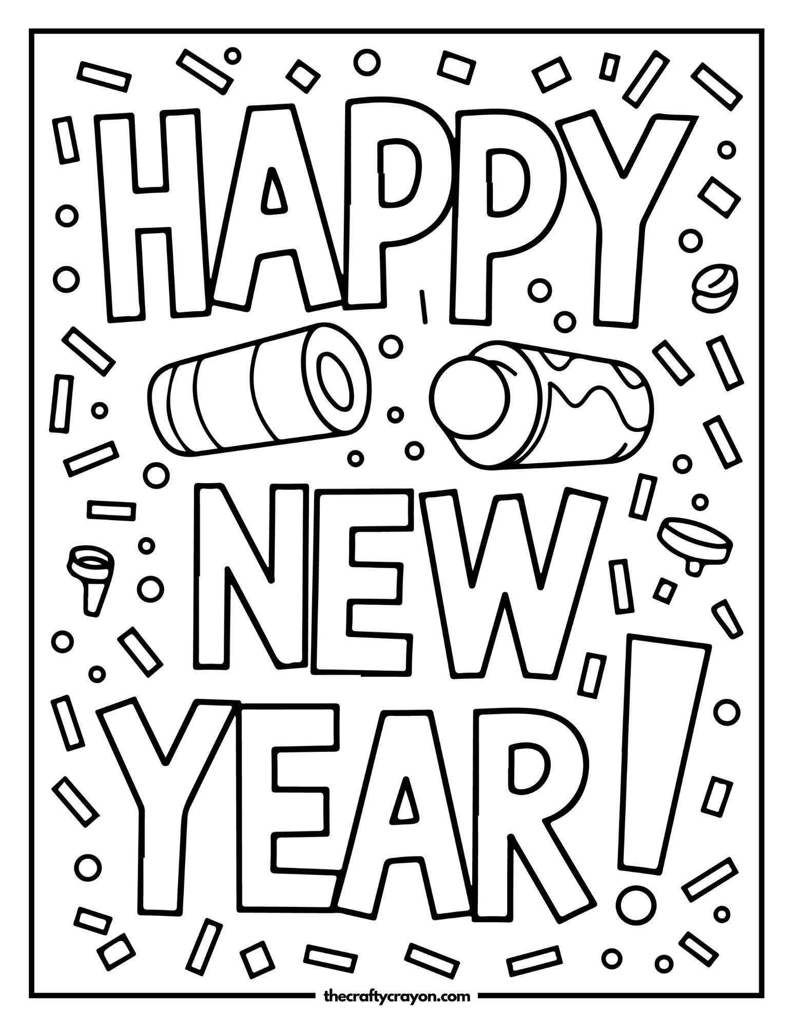 Confetti New Year Cheer