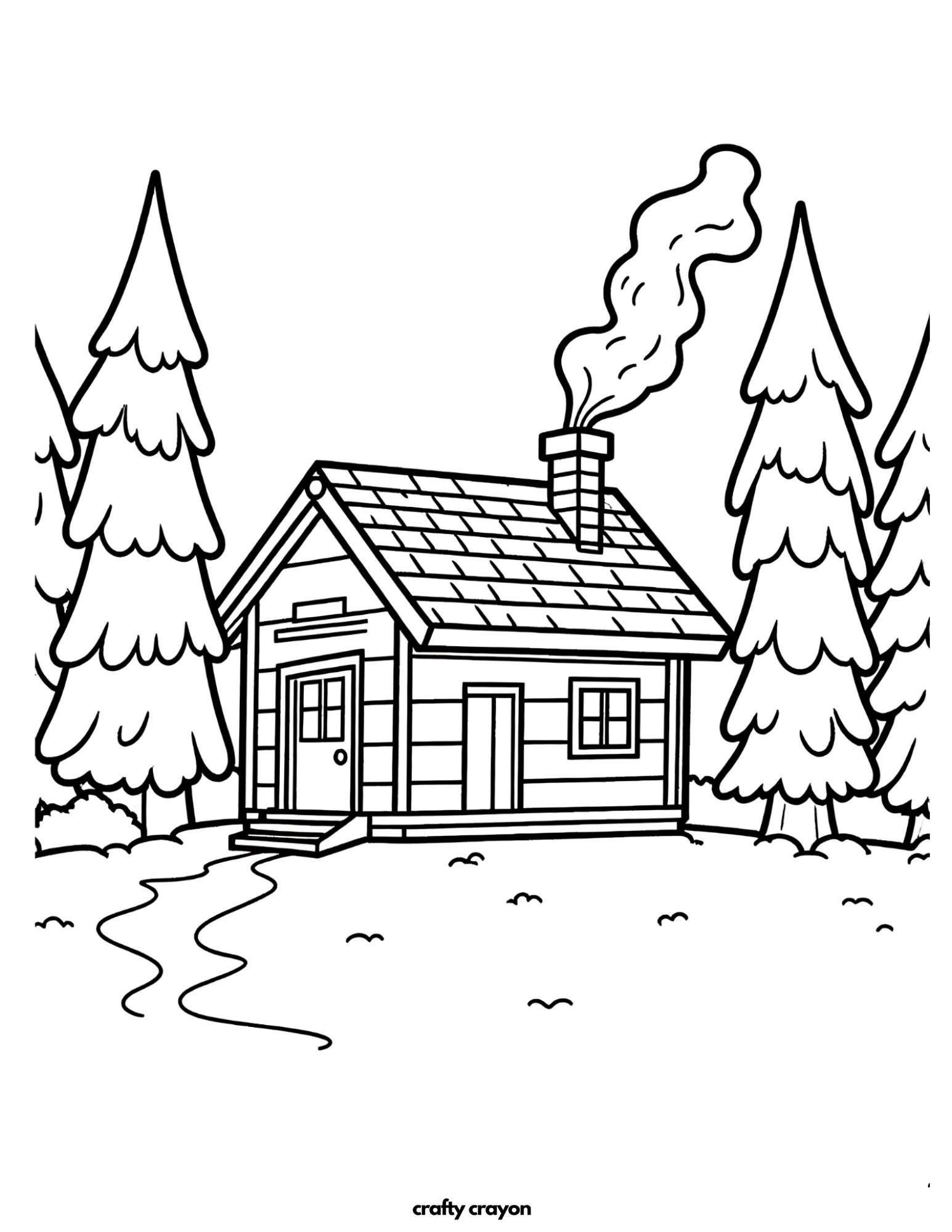 Cozy Winter Cabin Scene