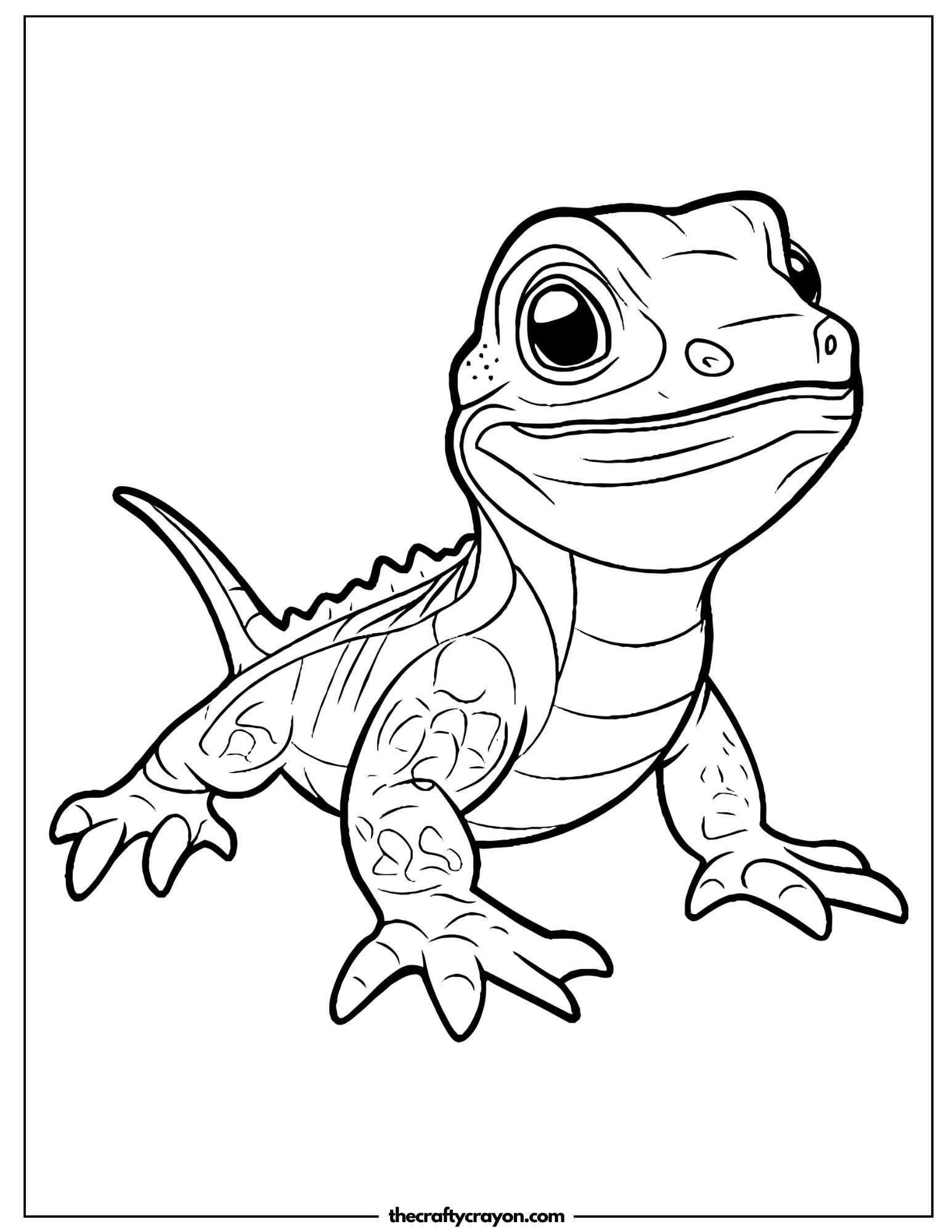 Curious Lizard Sitting