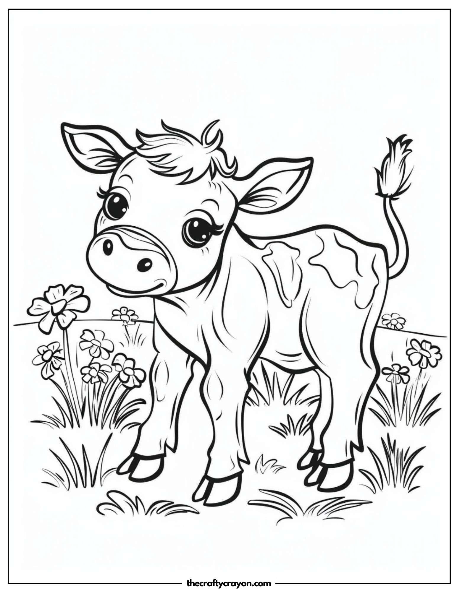 Cute Calf Smiling