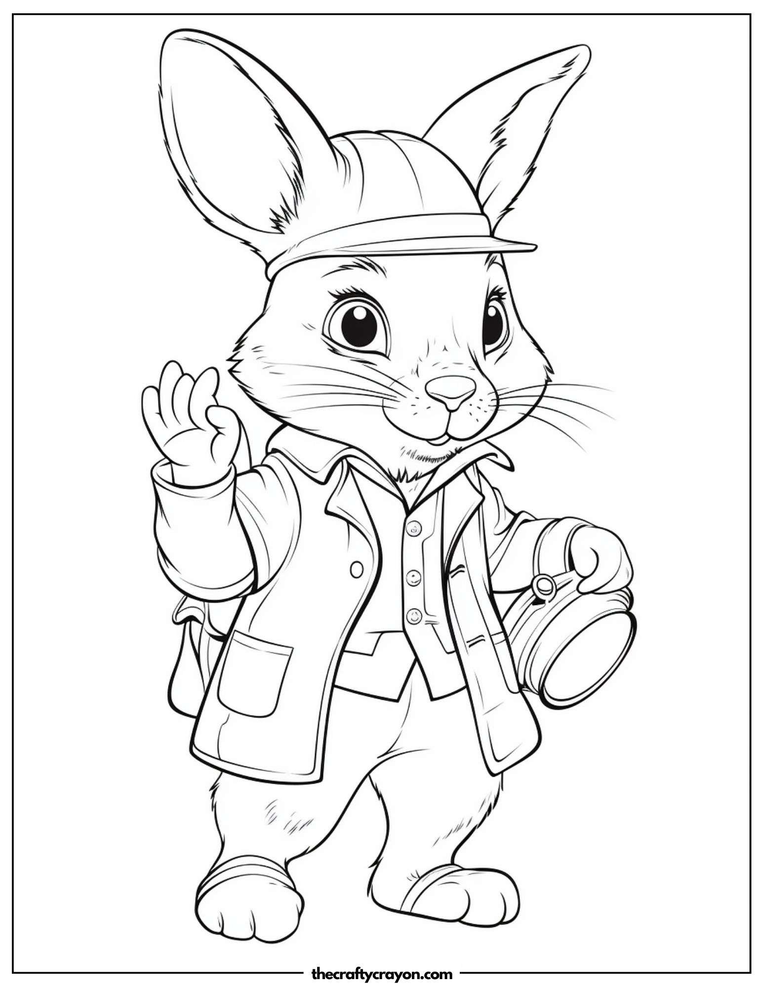 Detective Bunny Illustration