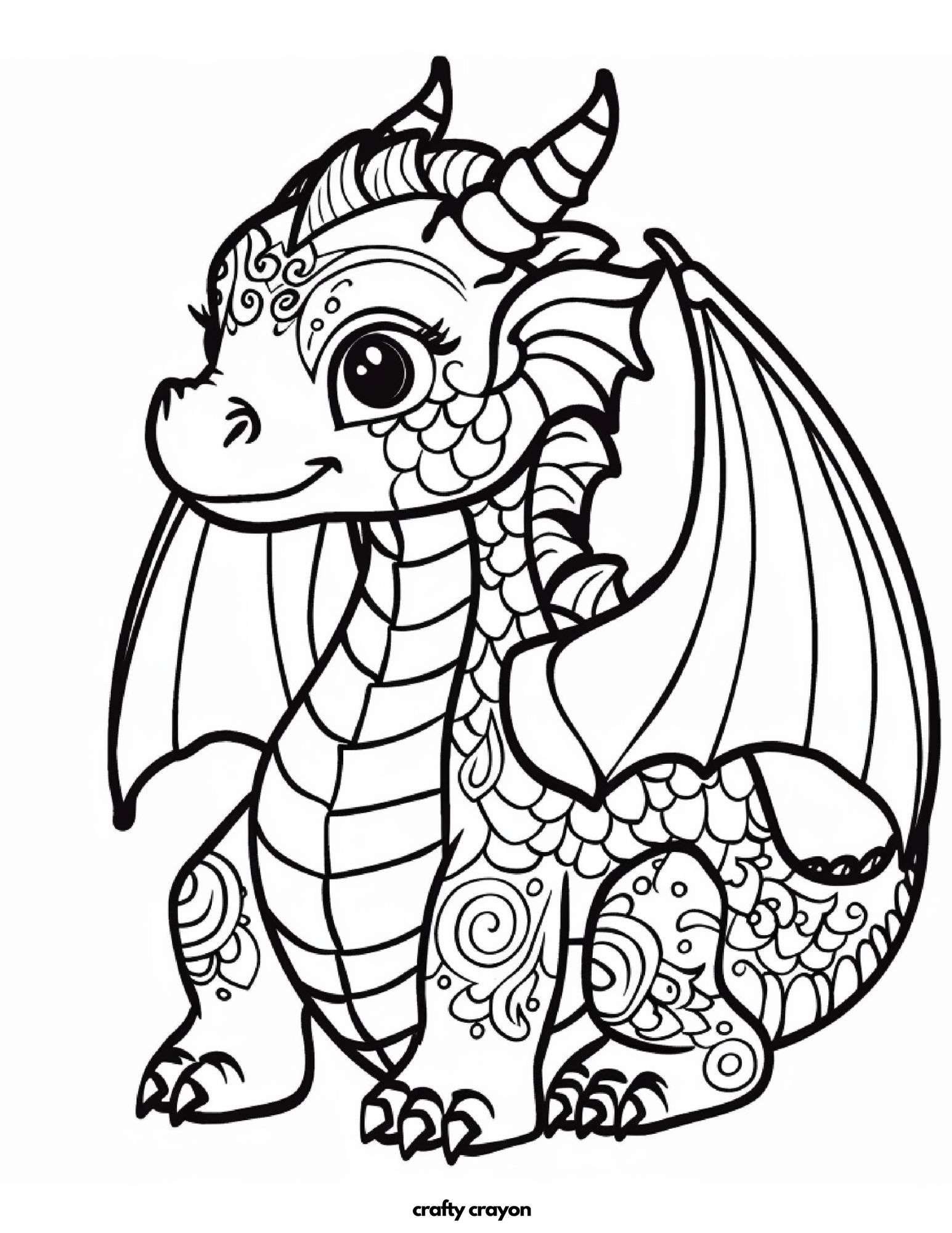 Elegant Dragon With Patterns