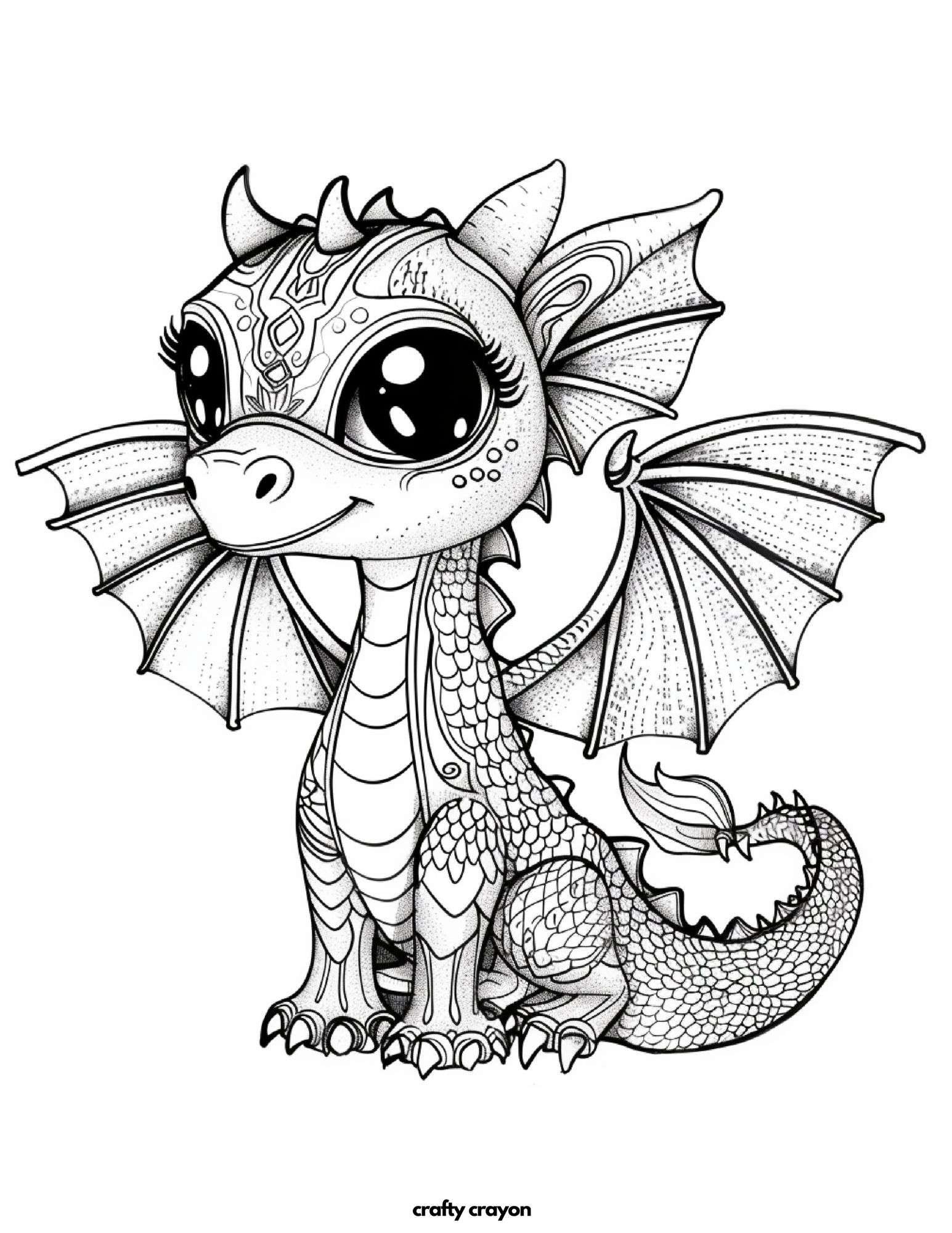 Fantasy Dragon With Scales