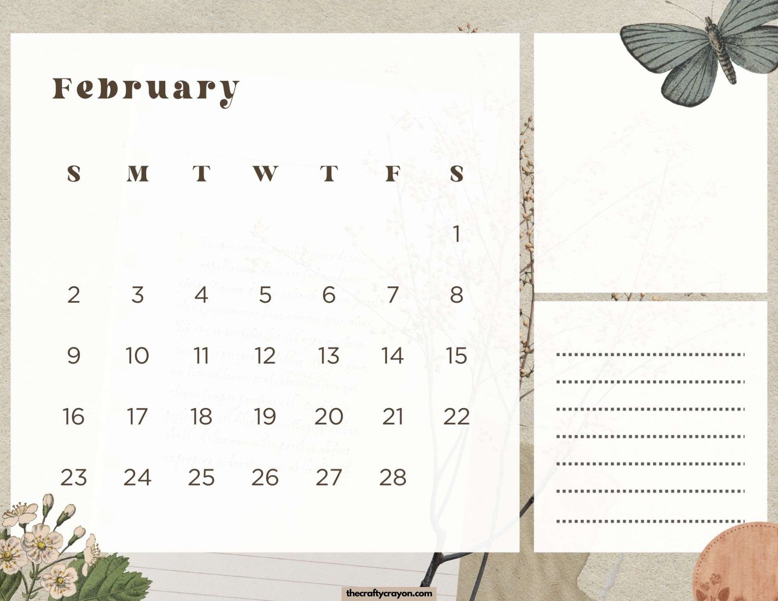 February 2025 Calendar Printable