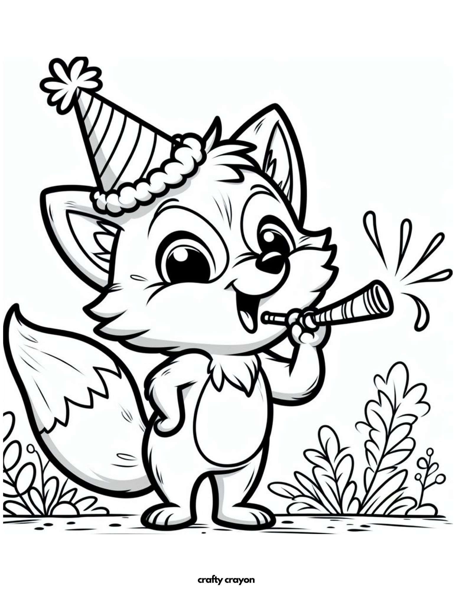Festive Fox At A Party