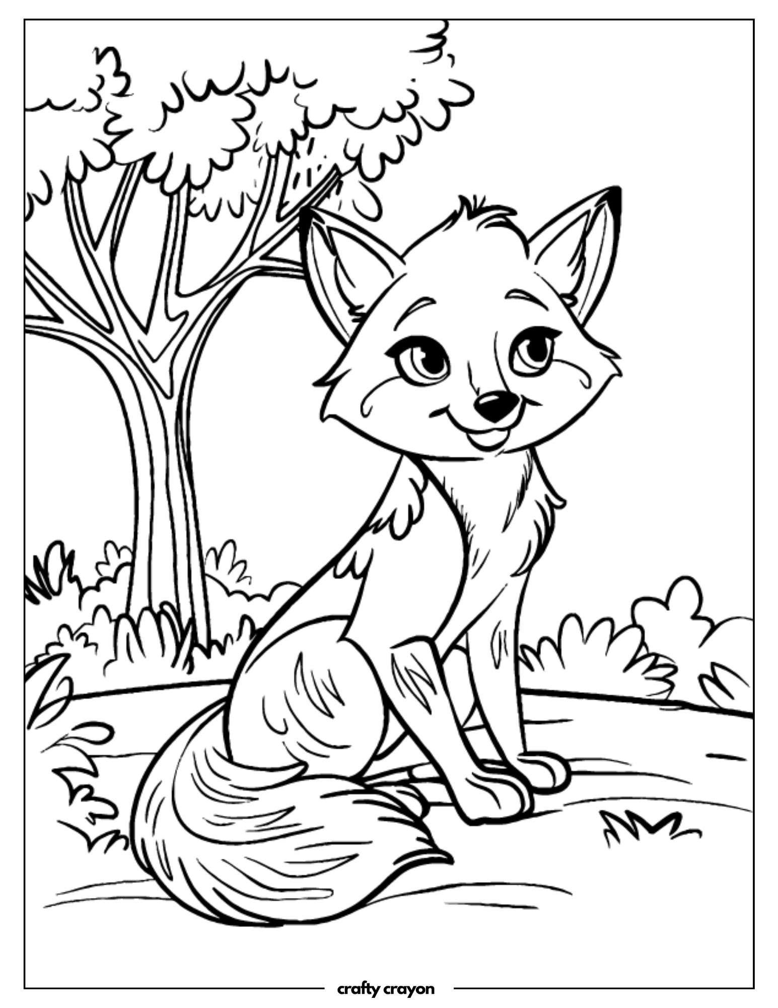 Happy Fox In The Meadow