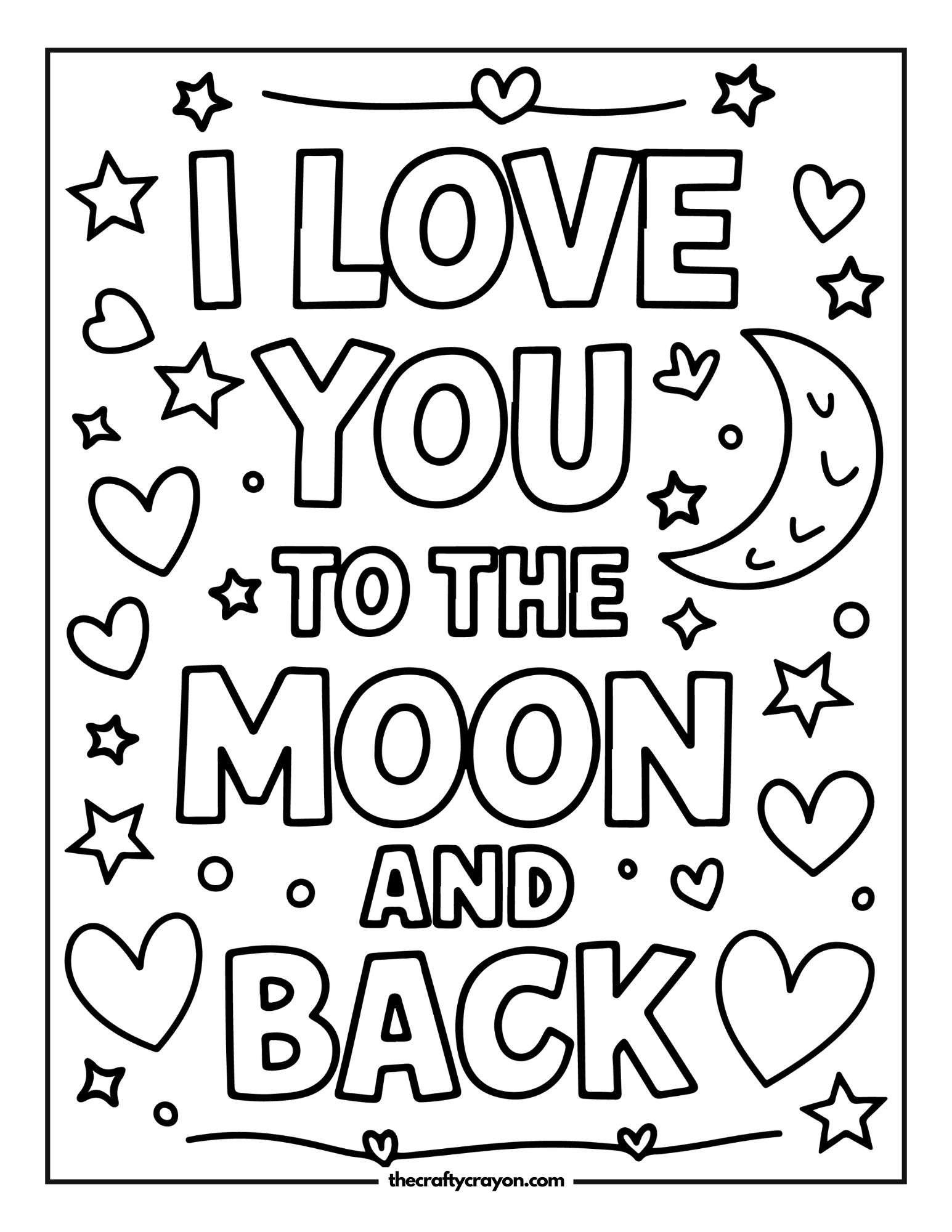Love You Moon And Stars