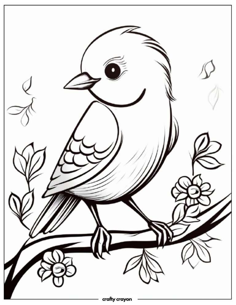 20 Beautiful Bird Coloring Pages For Kids And Adults (Free PDF Printables)