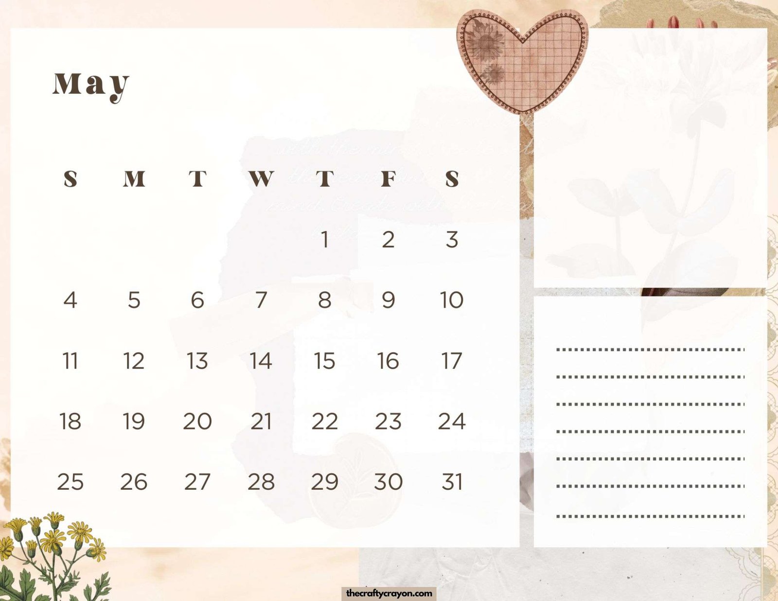 May 2025 Calendar Printable