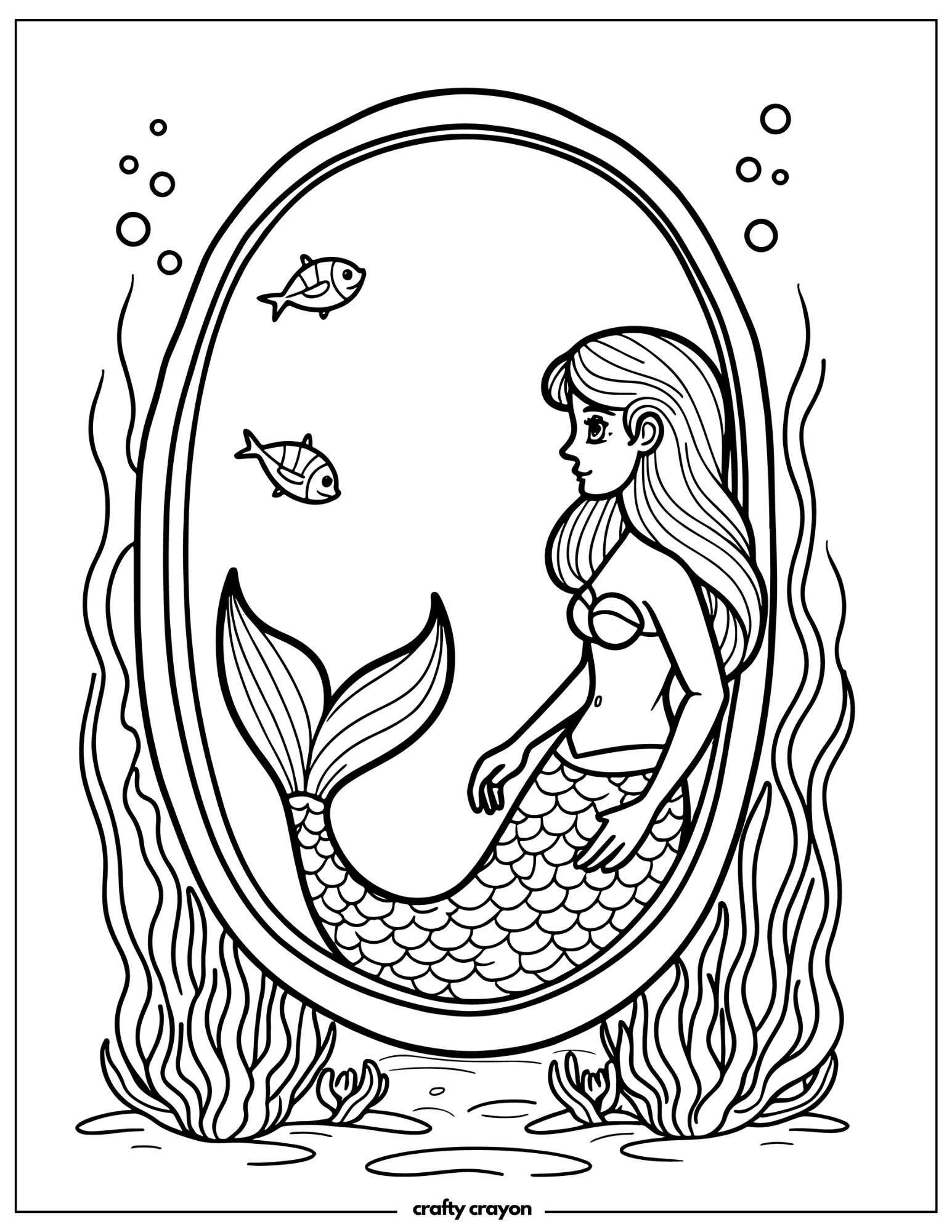 Mermaid In Magical Mirror
