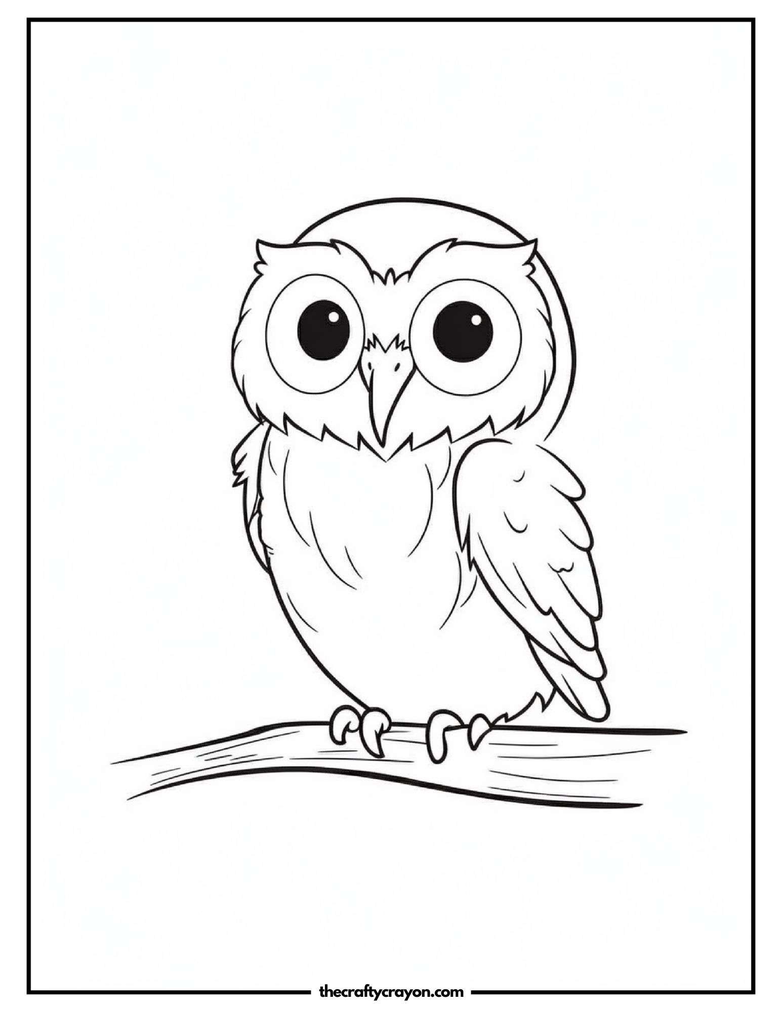 Owl Perched On A Tree