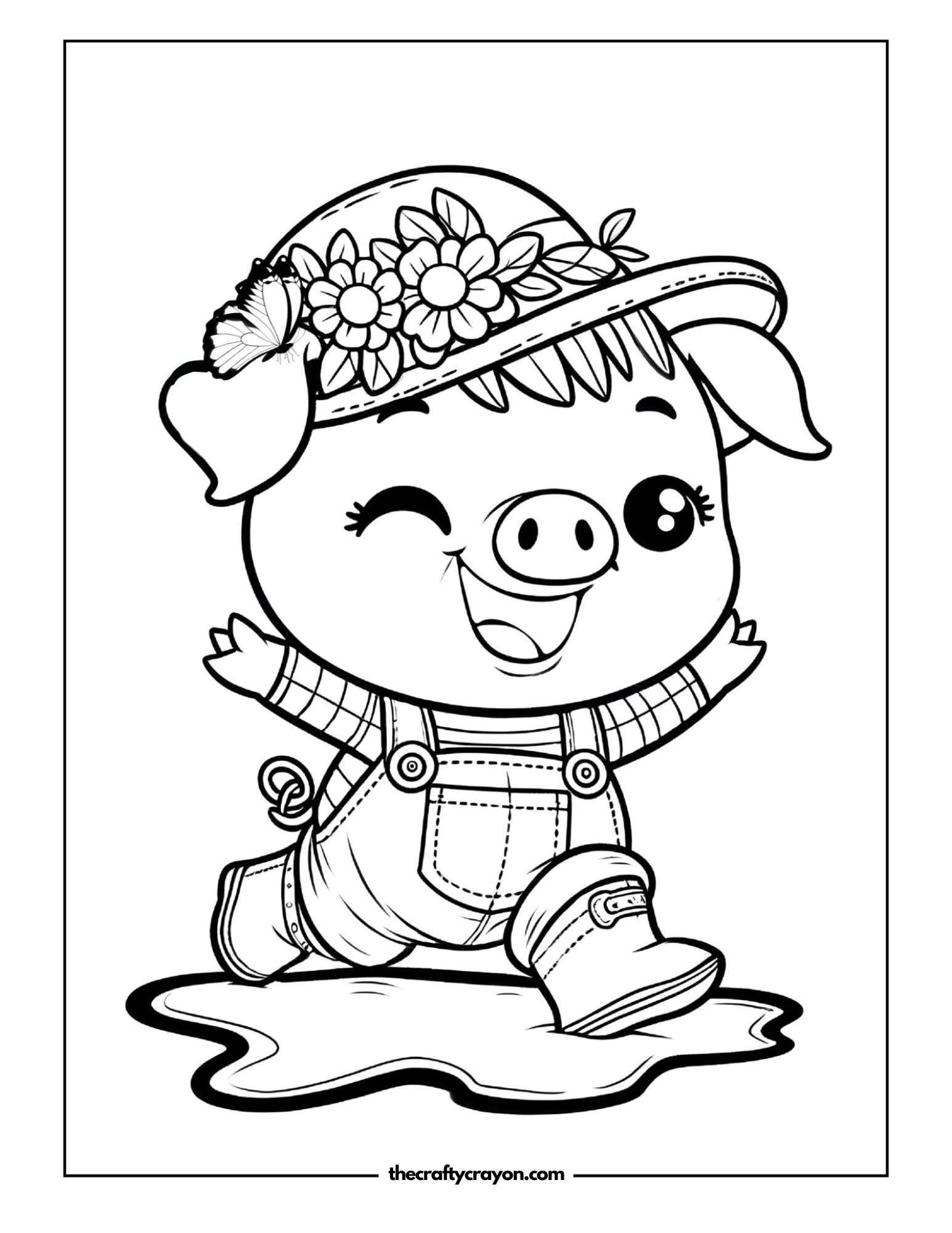 Piglet Dancing In Rain