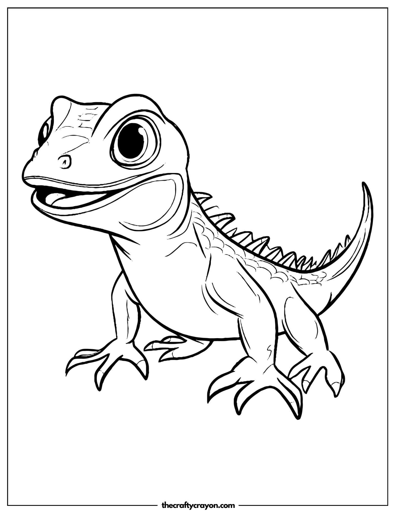 Playful Lizard Standing