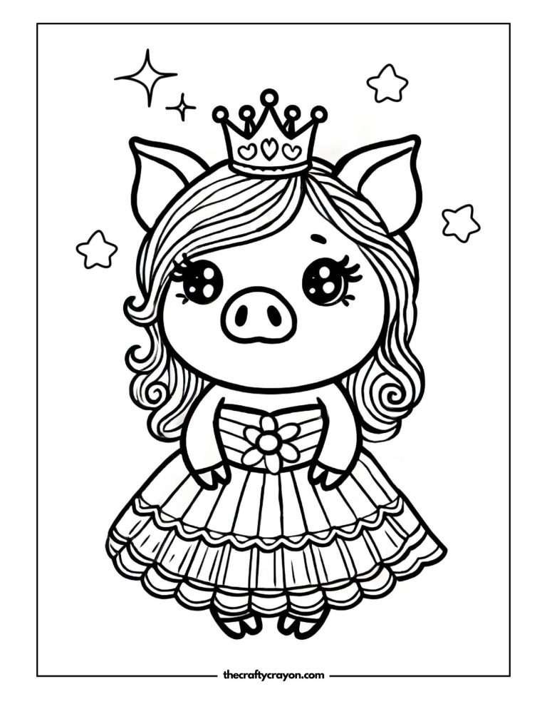 22 Pig Coloring Pages (Free PDF Printables)