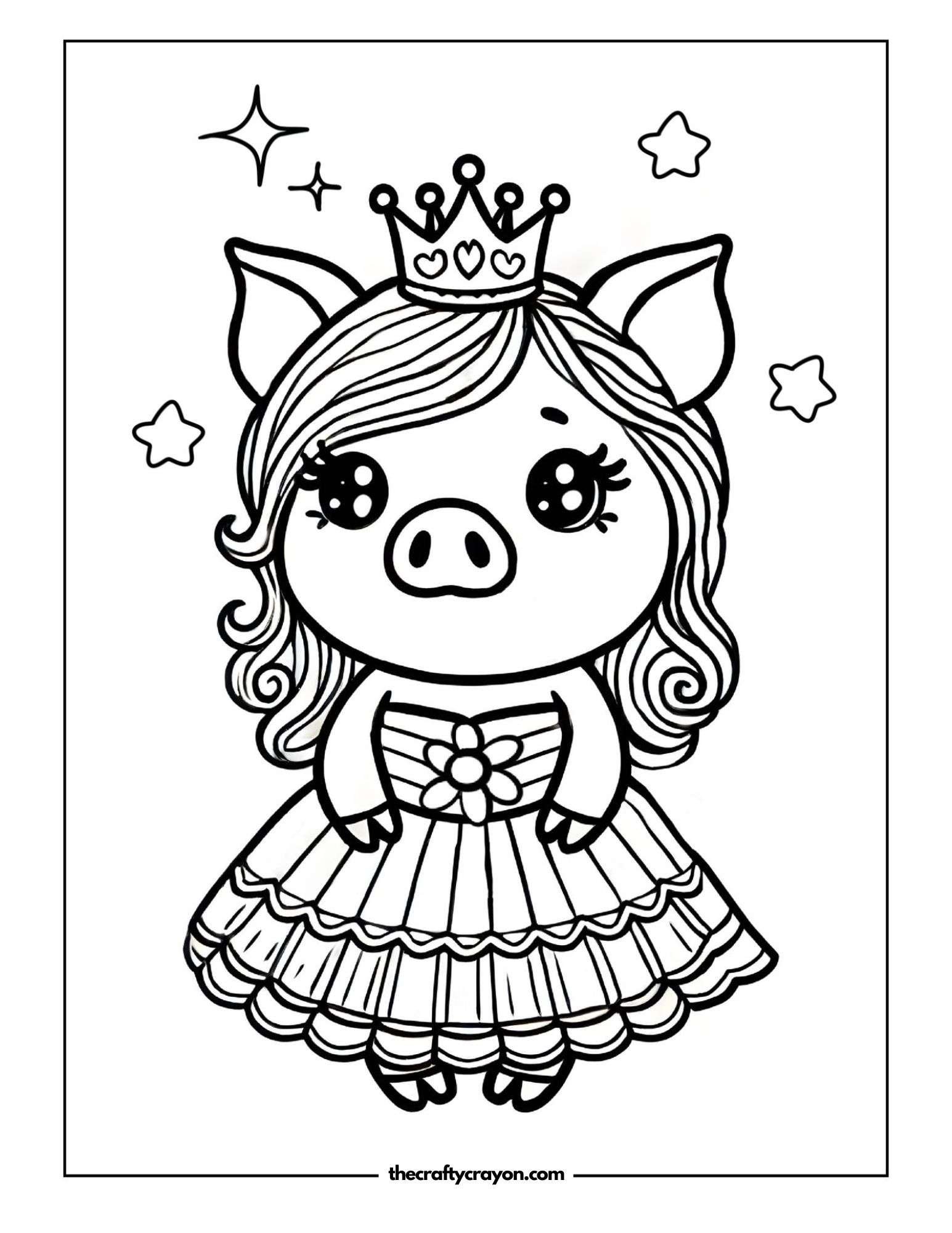Princess Pig With Crown