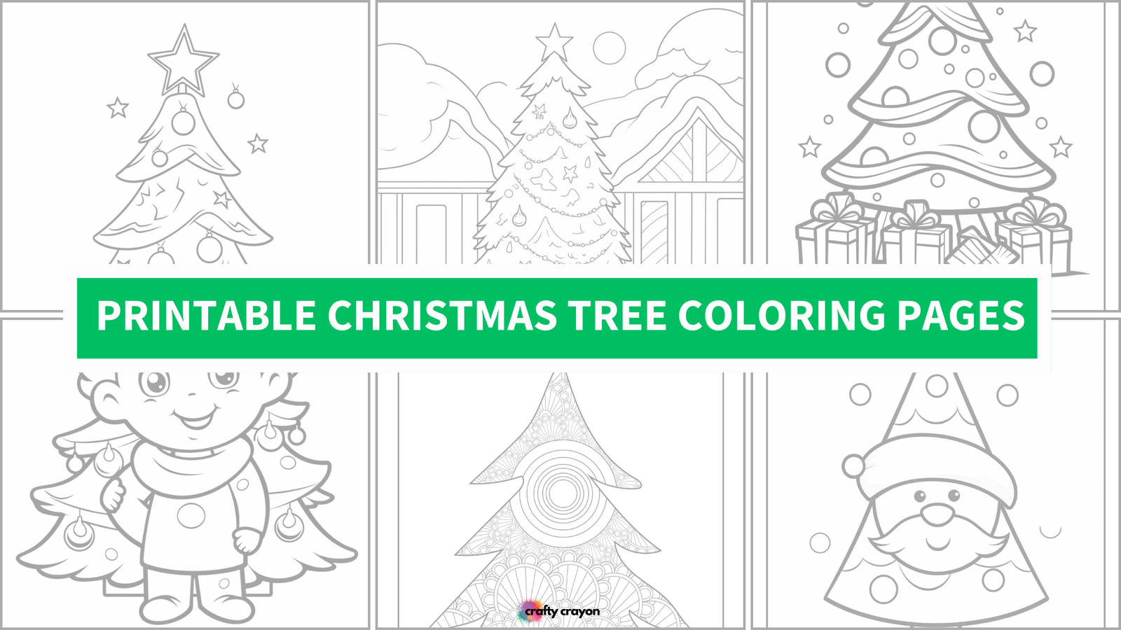 Printable Christmas Tree Coloring Page