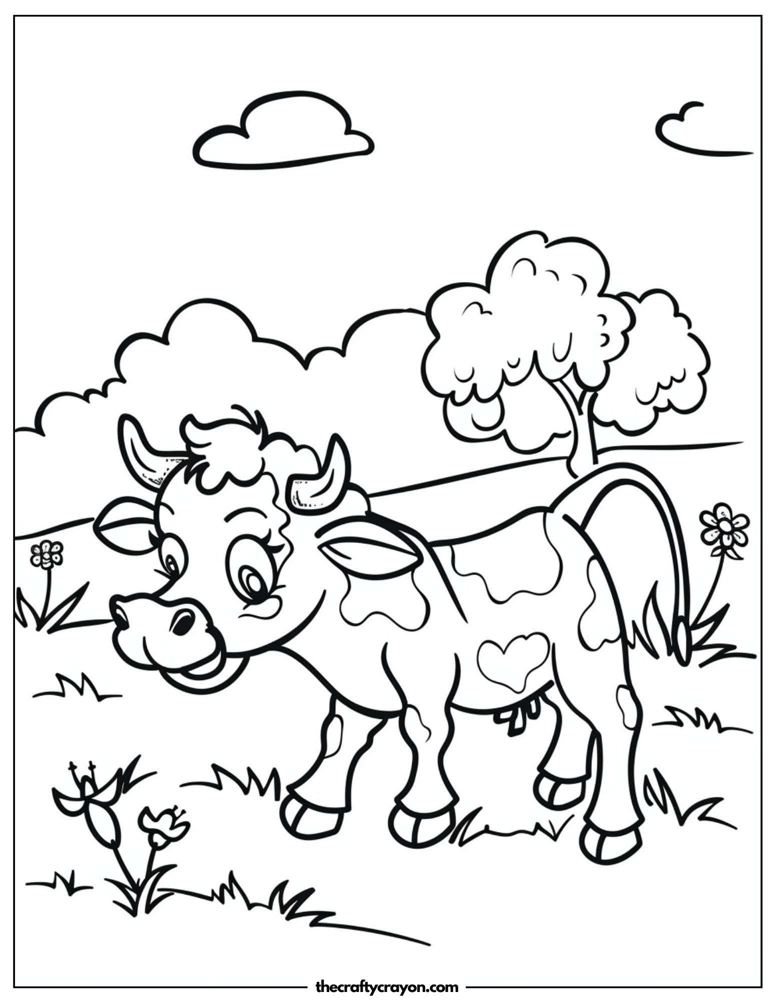 Scenic Cow Landscape
