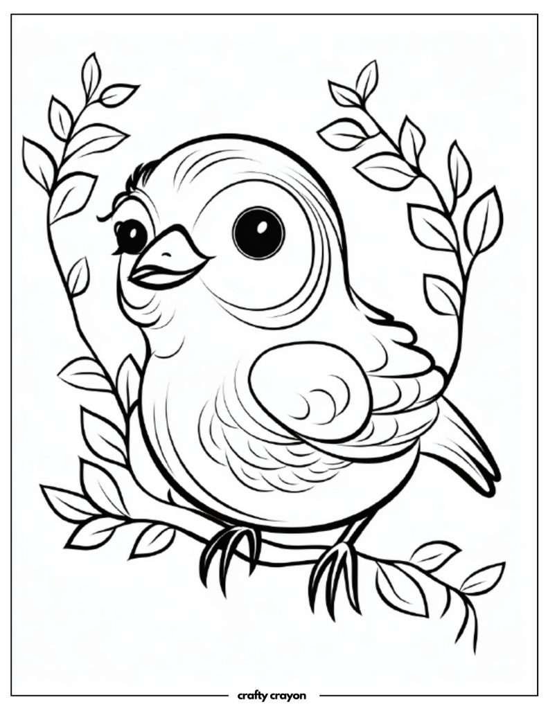 20 Beautiful Bird Coloring Pages For Kids And Adults (Free PDF Printables)