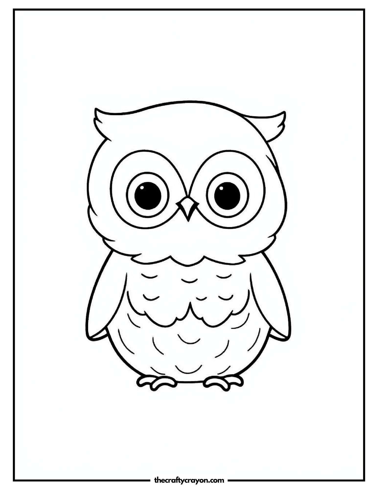 Simple Owl Outline