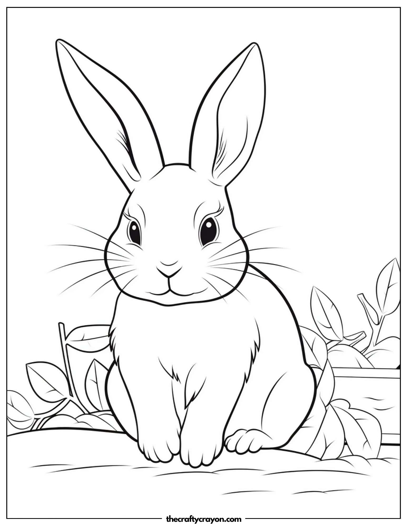 Sitting Rabbit With Whiskers