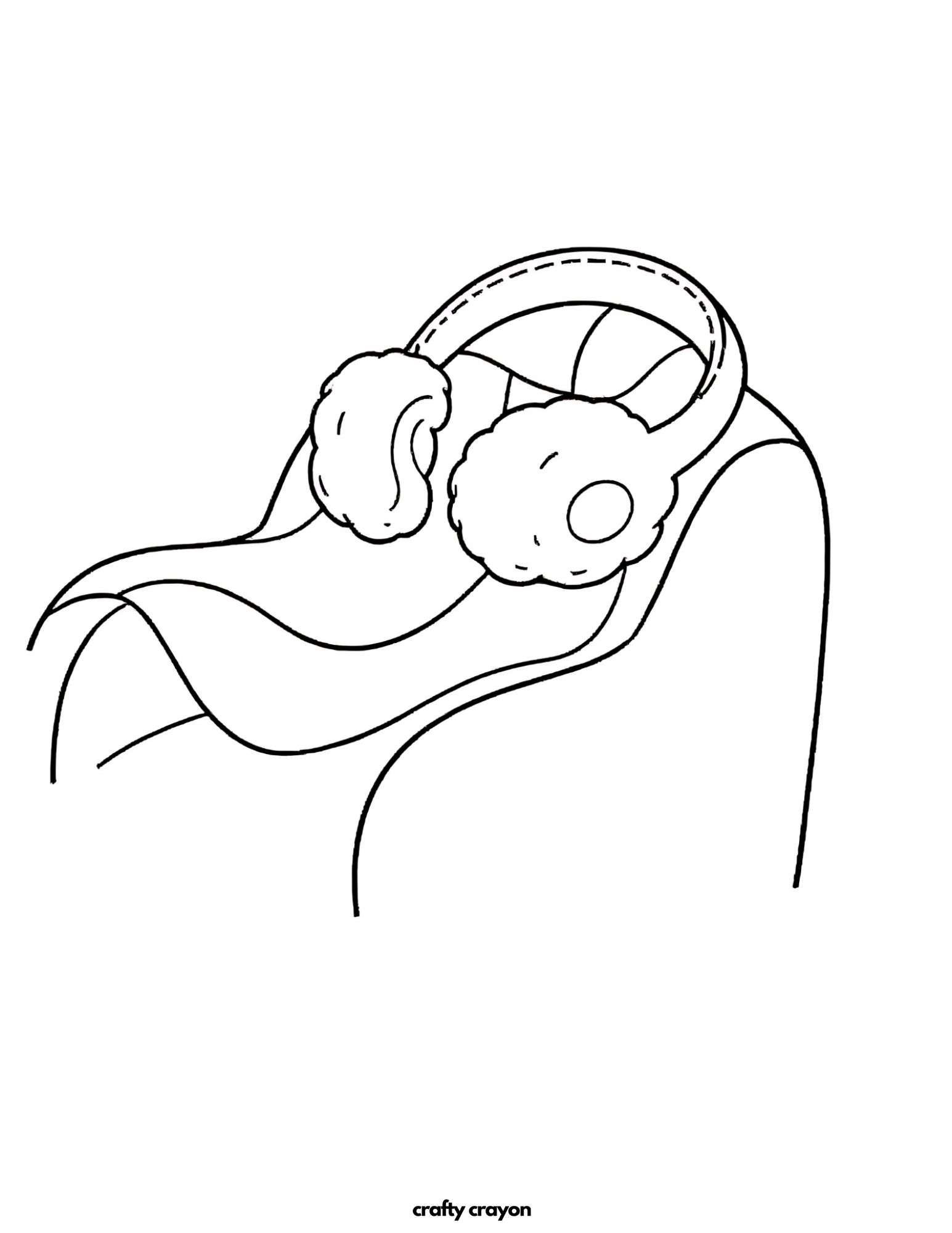 Winter Ear Muffs On Blanket