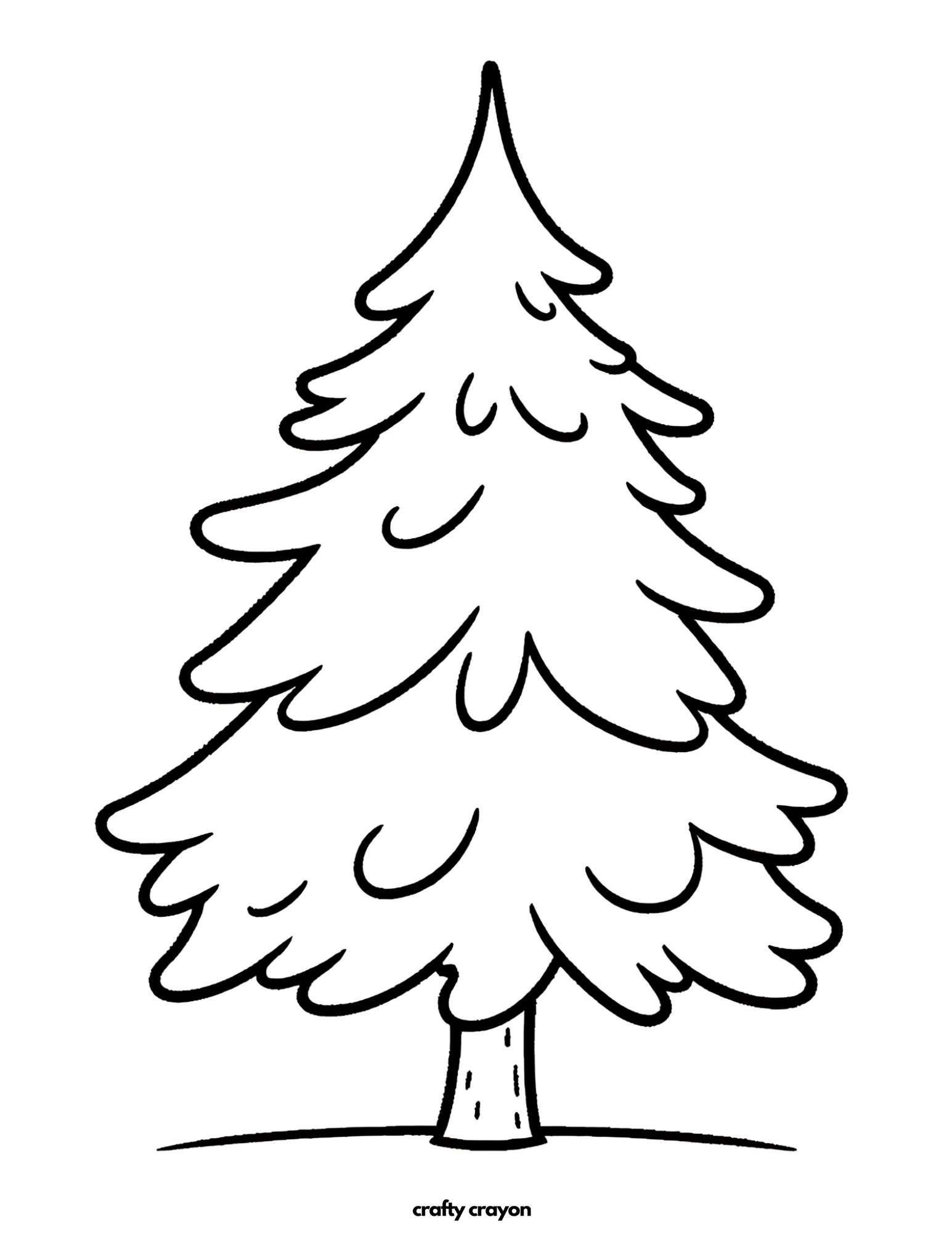 Winter Pine Tree Illustration