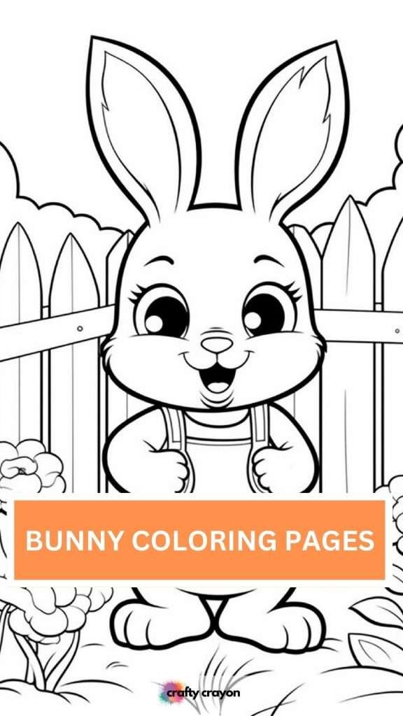 bunny coloring page