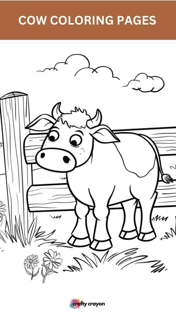 cow coloring page cow coloring page