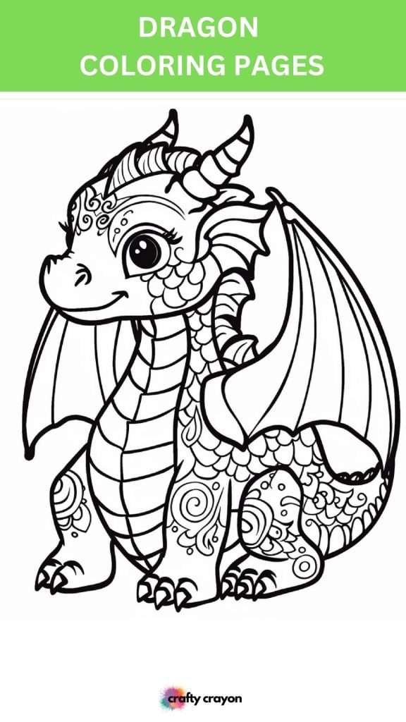 dragon coloring page