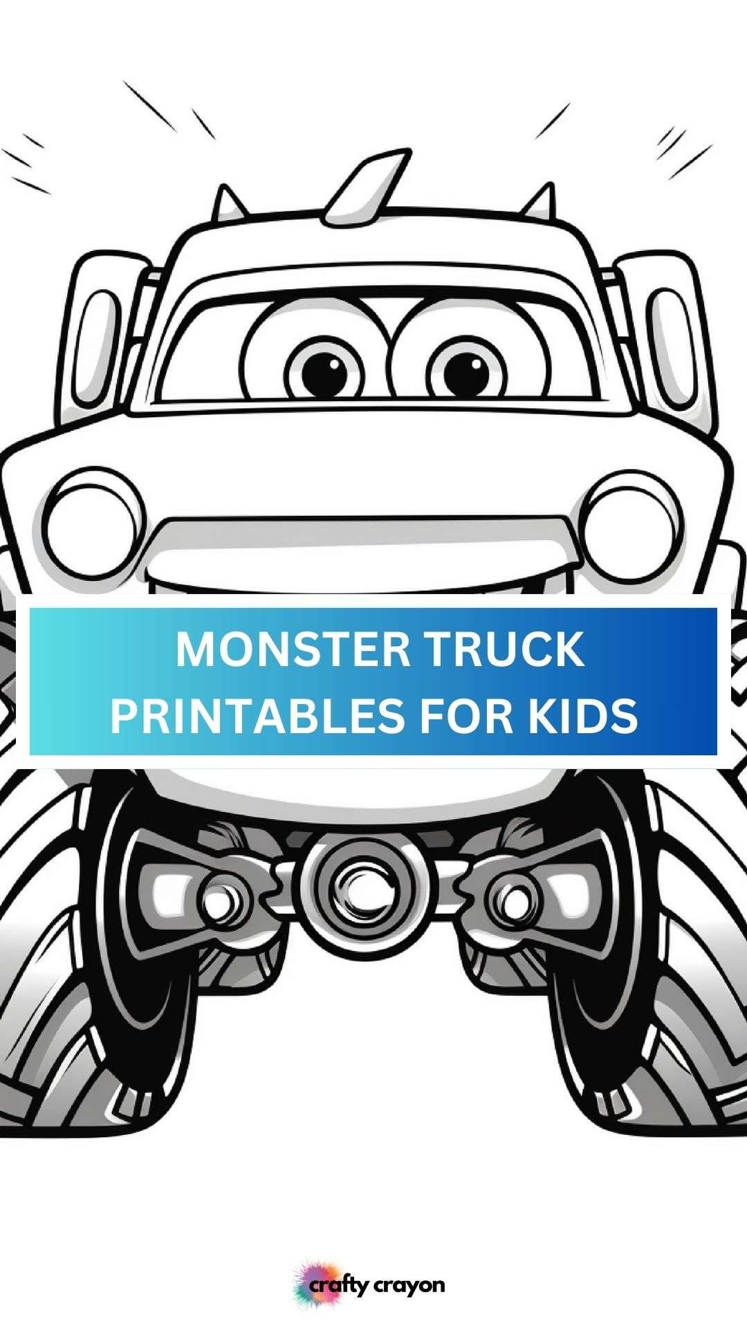 Monster Truck Printable Coloring Pages For Kids