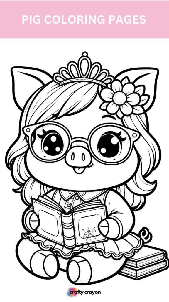 pig coloring page pig coloring page