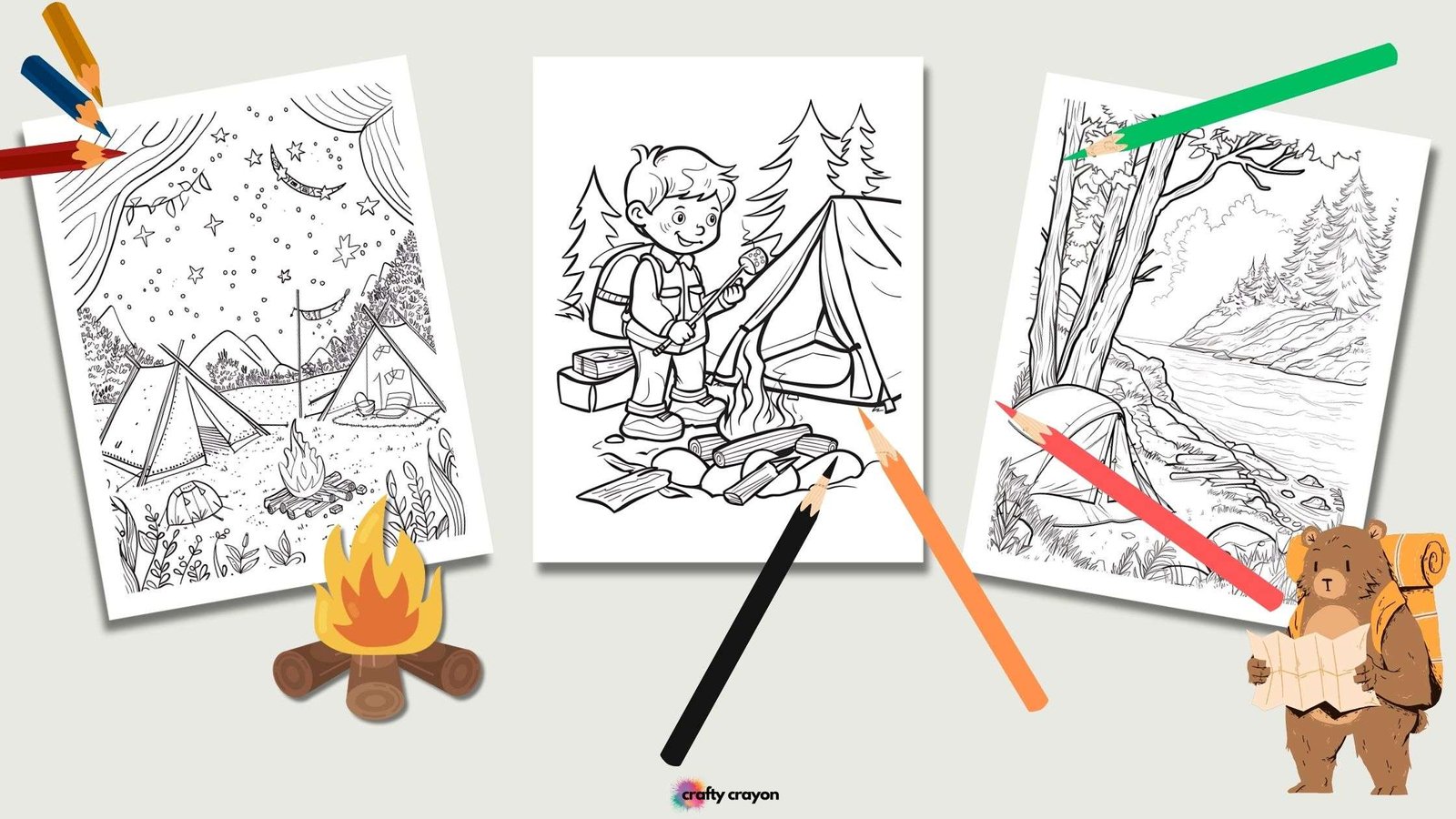 Camping Coloring Pages