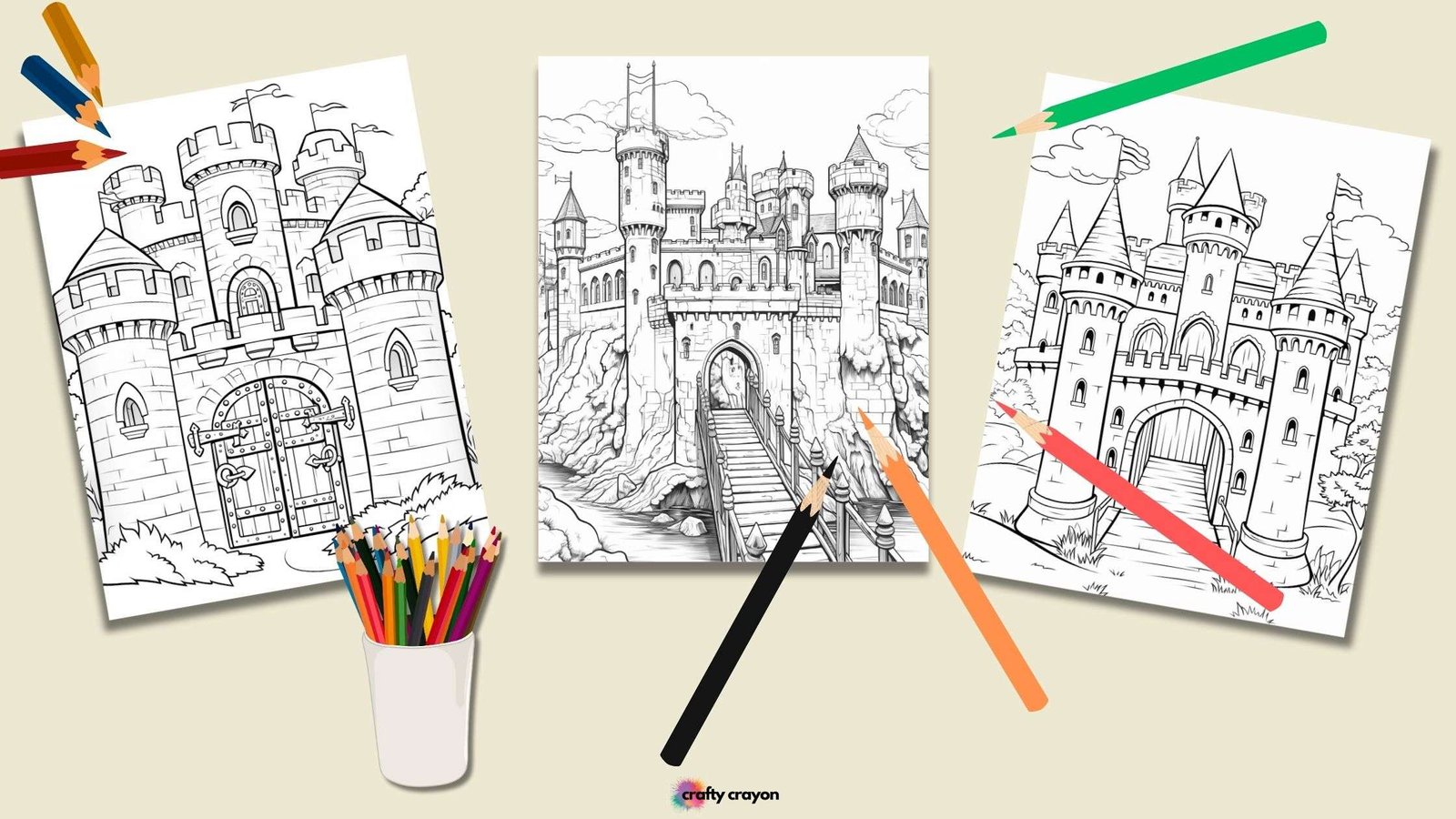 Castle Coloring Pages