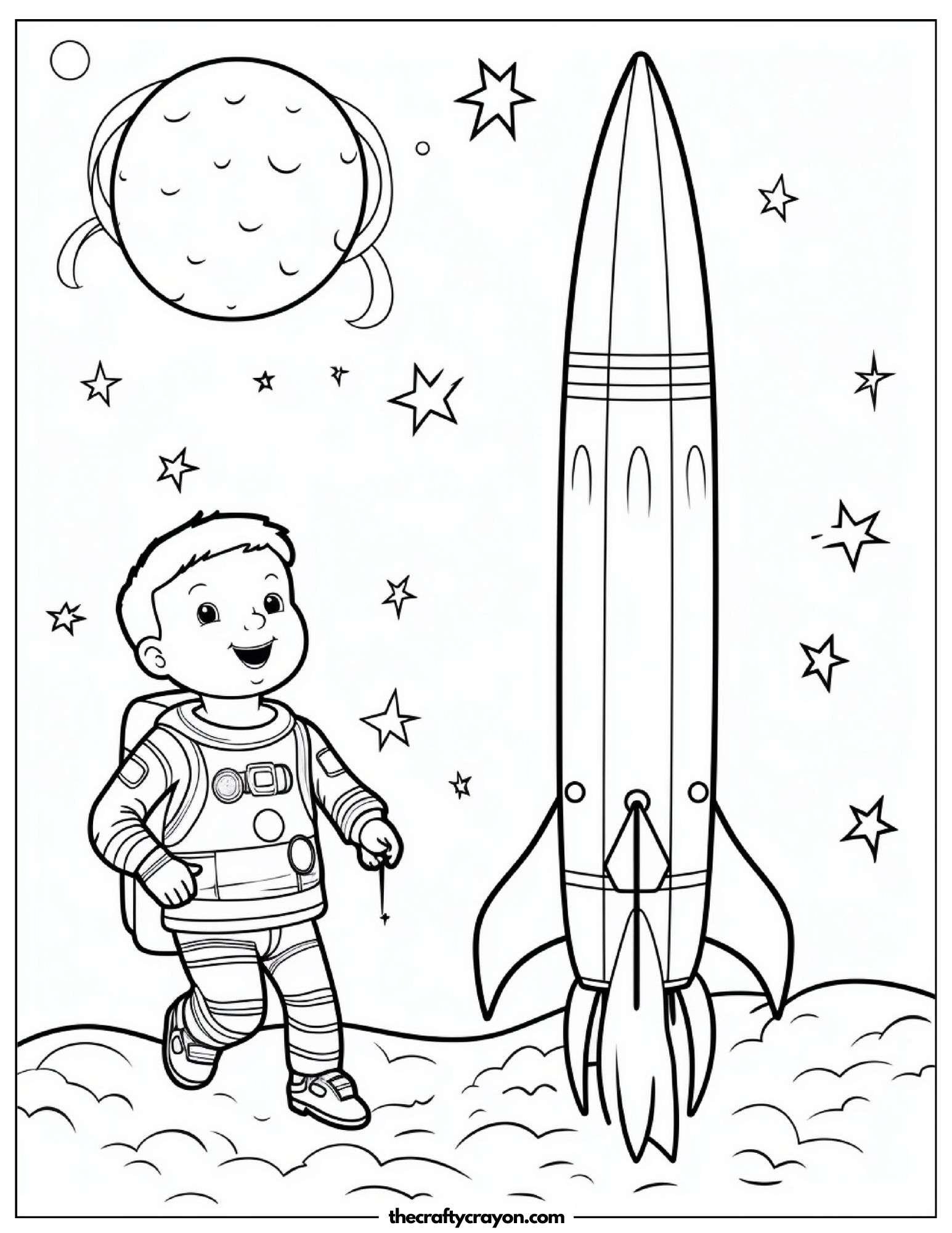 Child with Rocket Ship