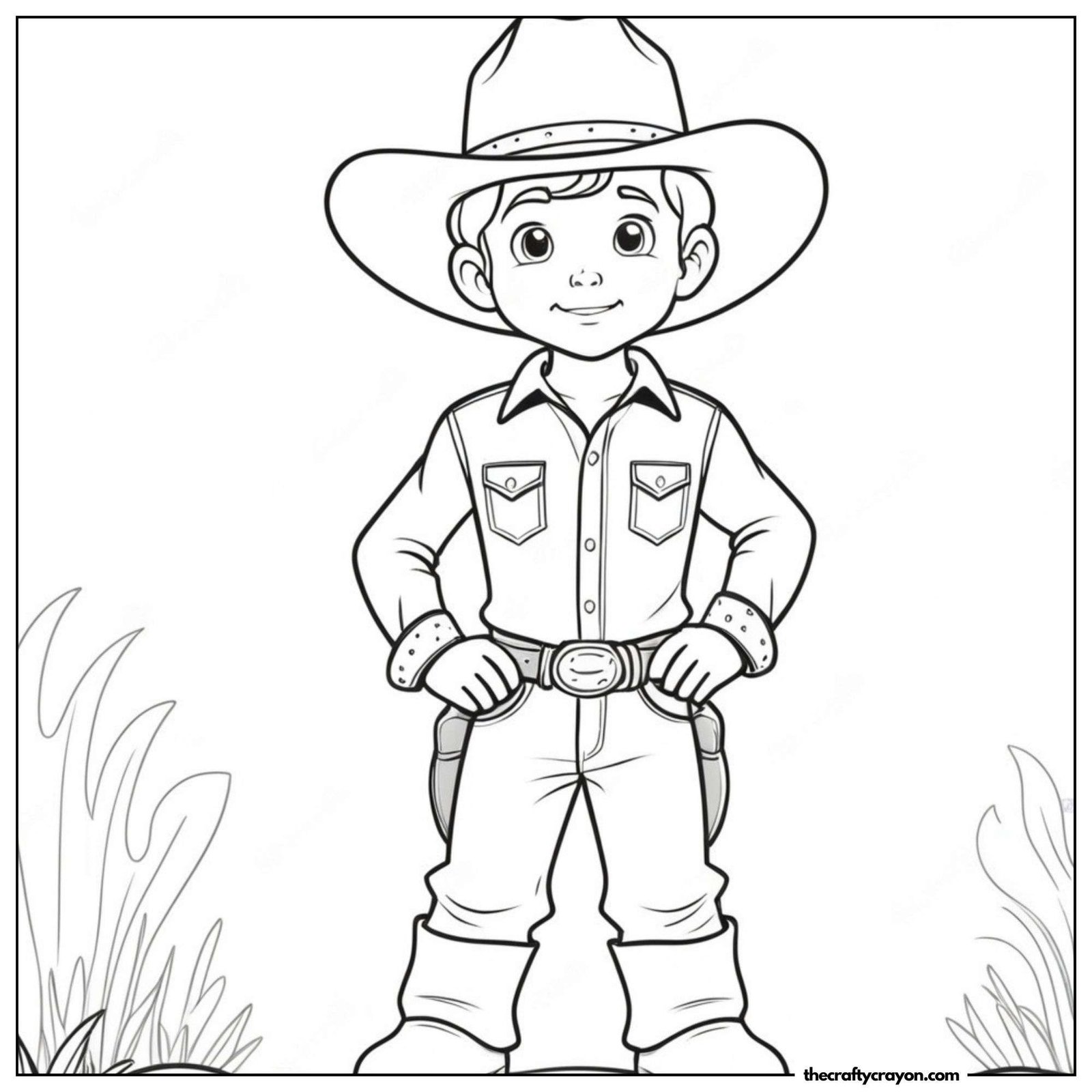 Cowboy Standing With Hands On Hips