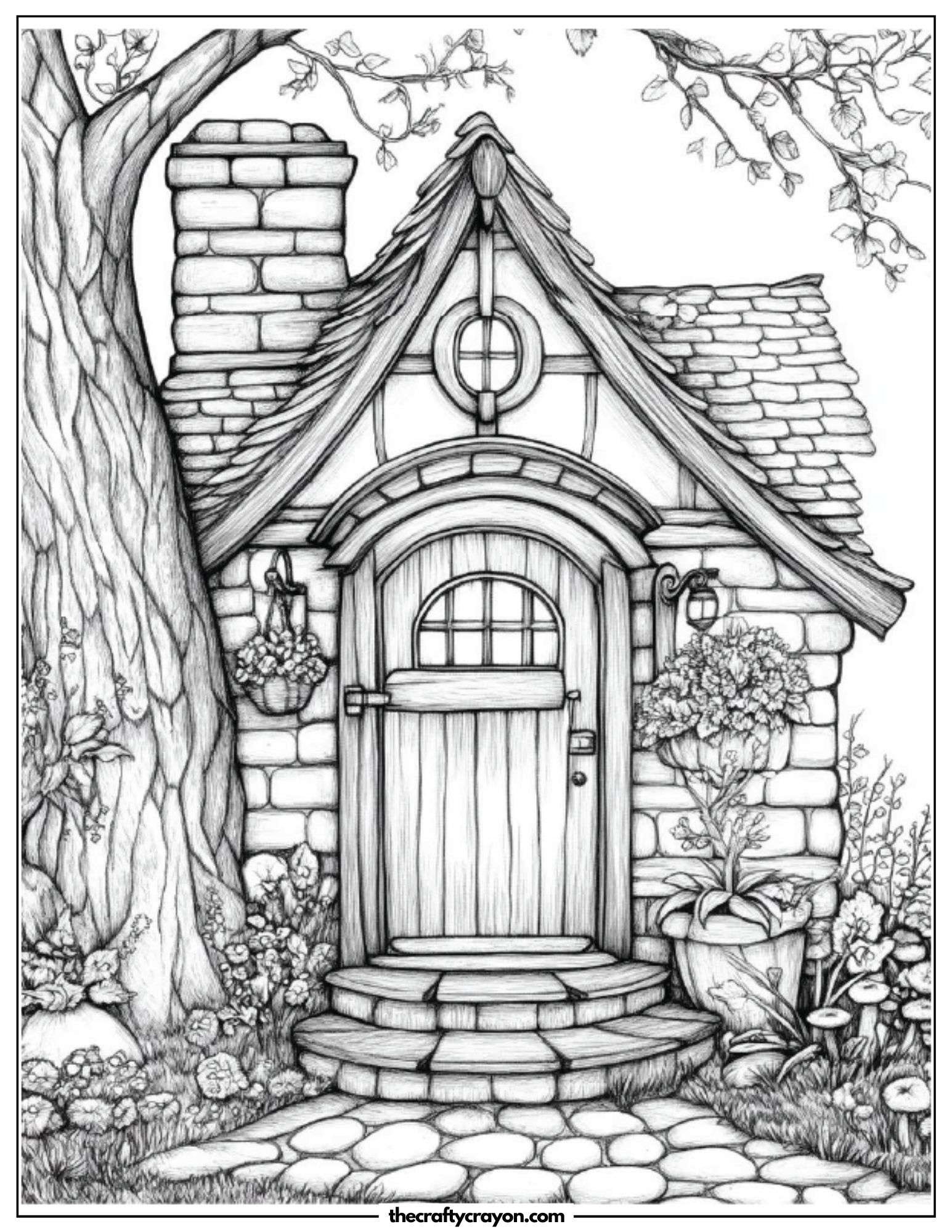 Cozy Mushroom Cottage in a Fairy Tale Setting