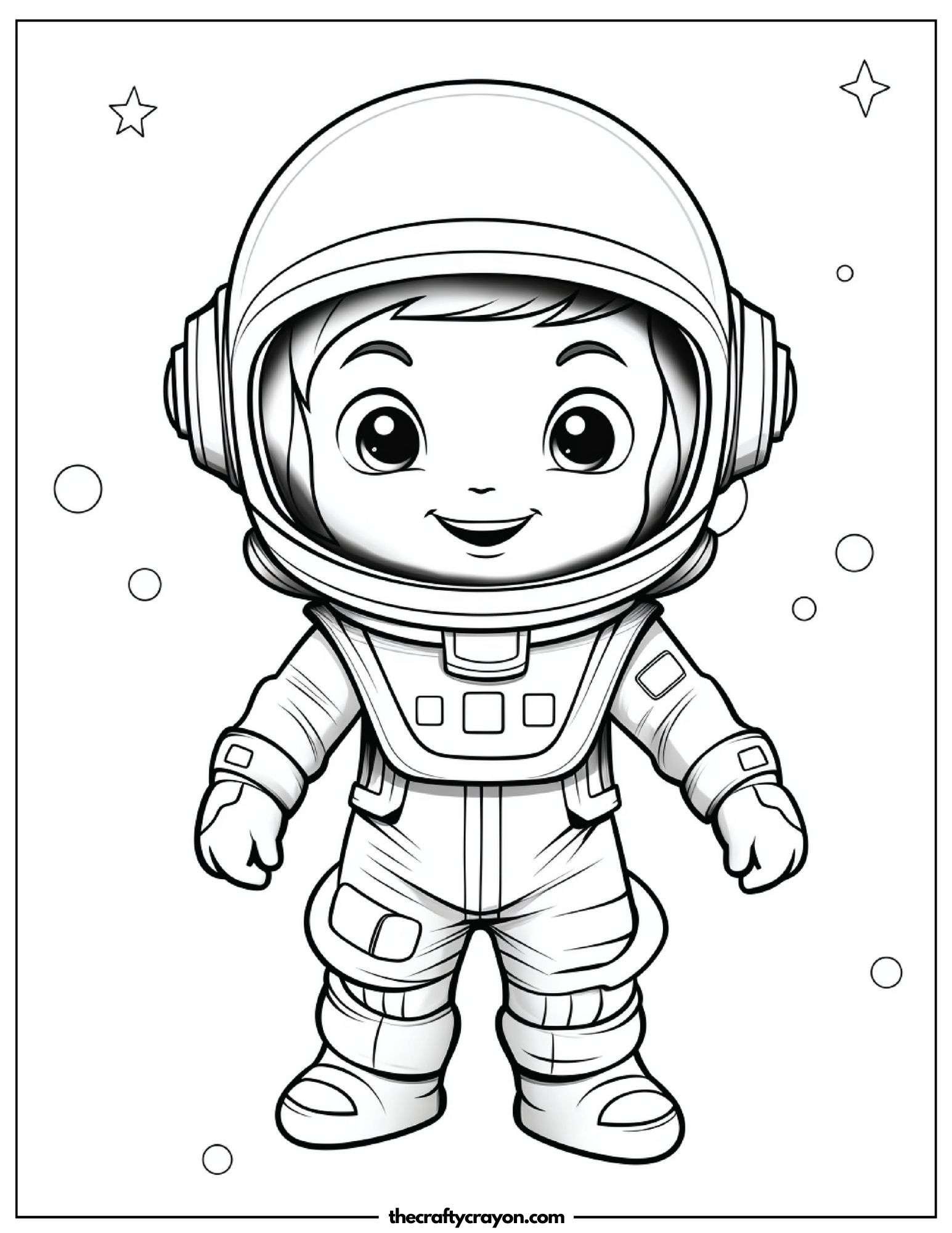 Cute Astronaut with Stars