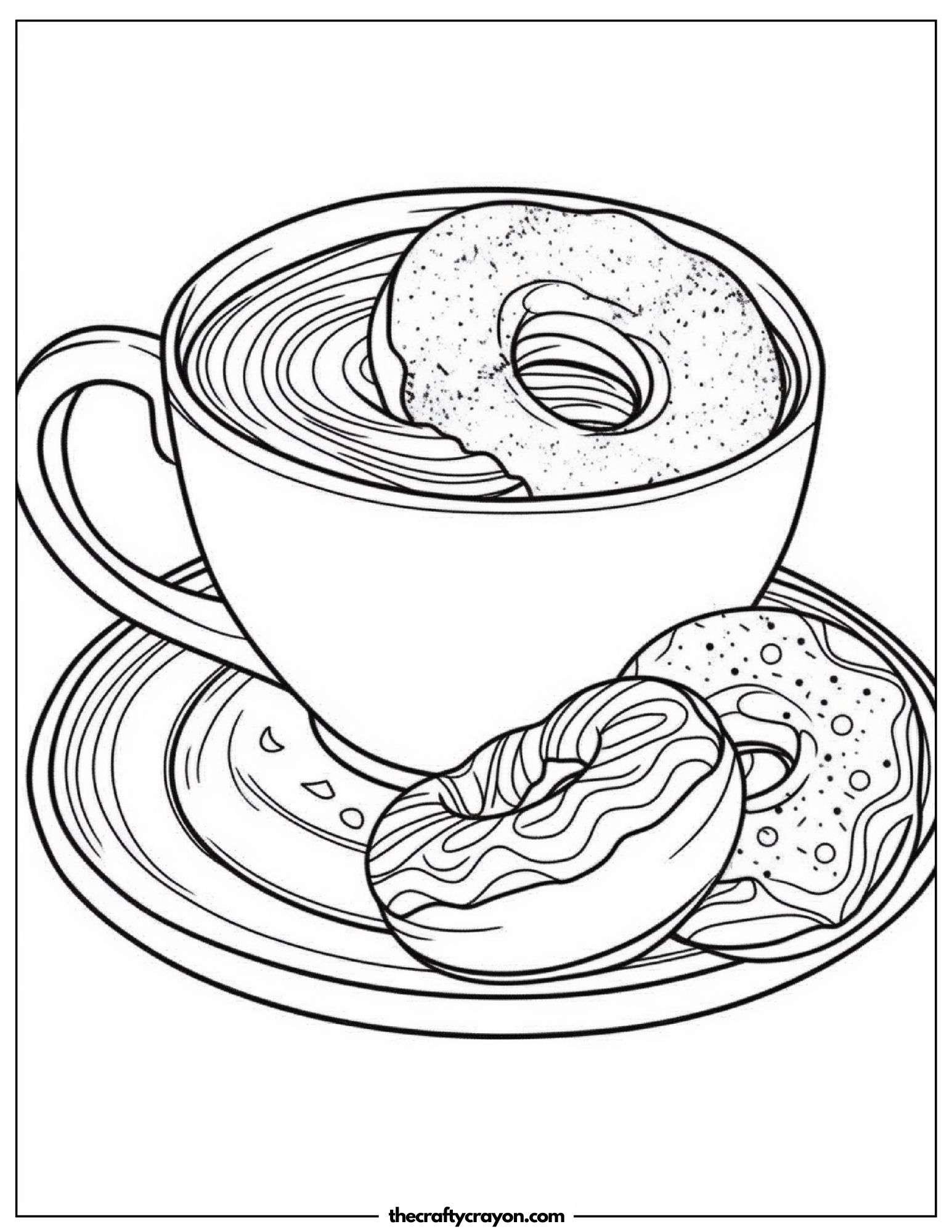 Donuts in a Cup of Coffee