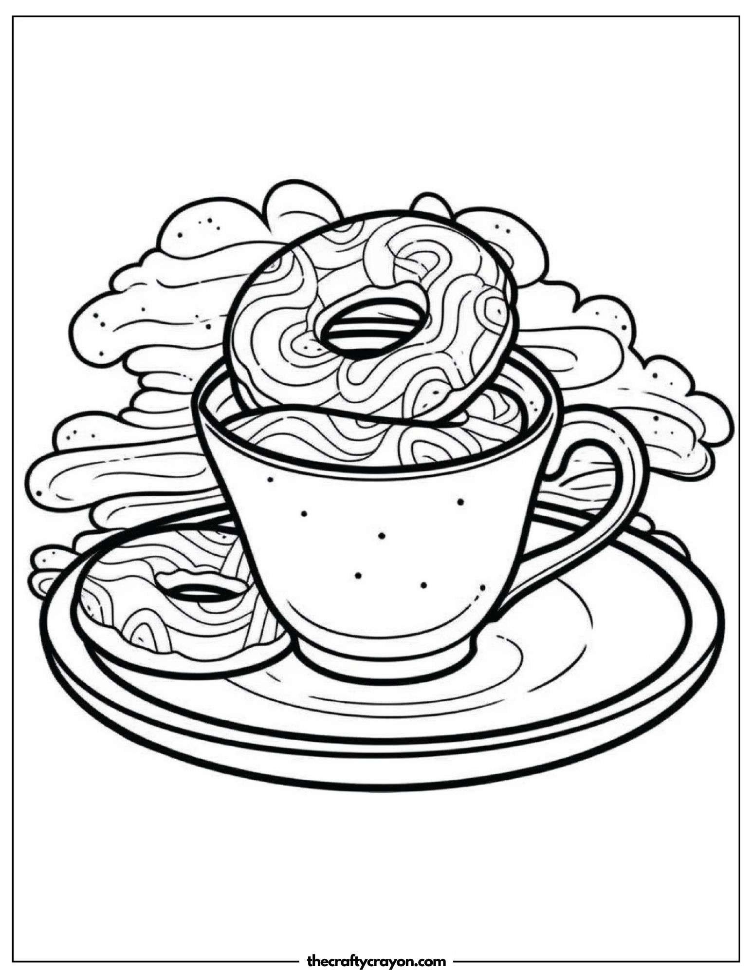 Donuts with Coffee and Pastries